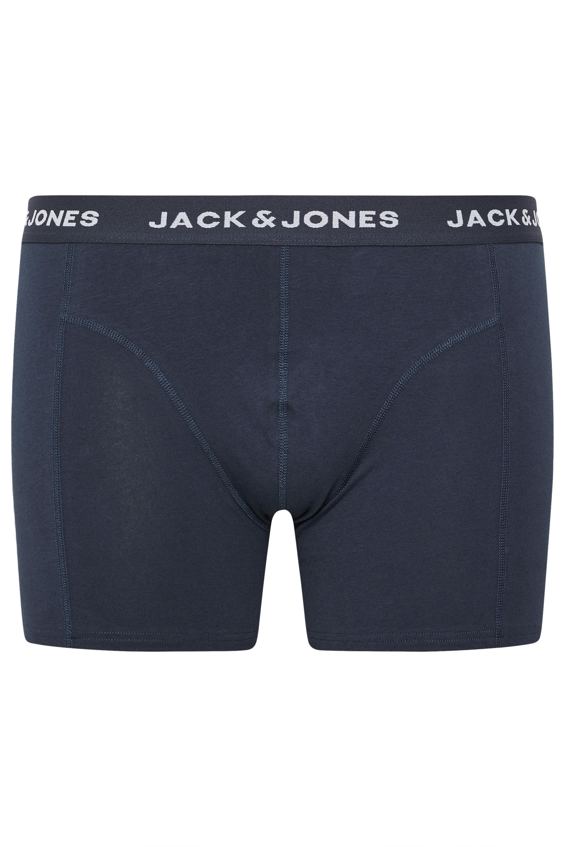 JACK & JONES Big & Tall 5 PACK Green/Blue/Black/Navy/Purple Boxers | BadRhino 8