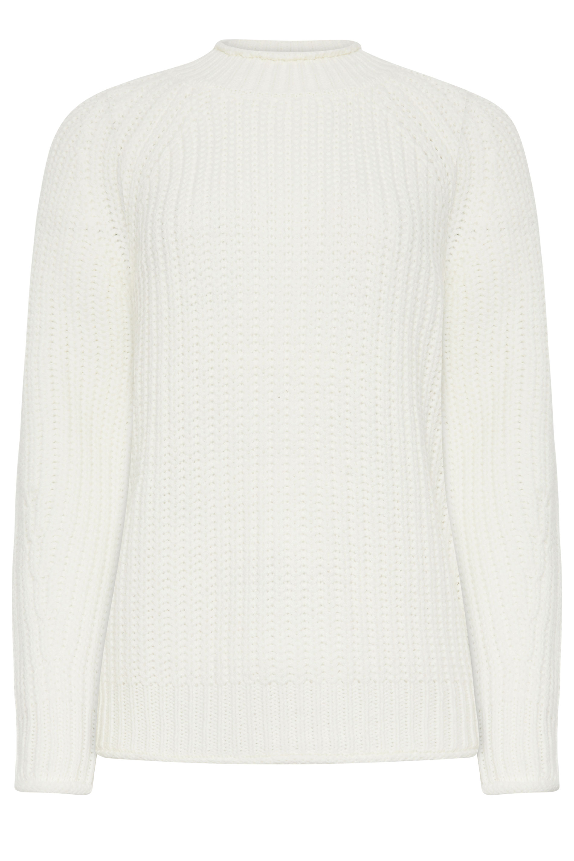 LTS Tall Women's Ivory White High Neck Knit Jumper | Long Tall Sally 7