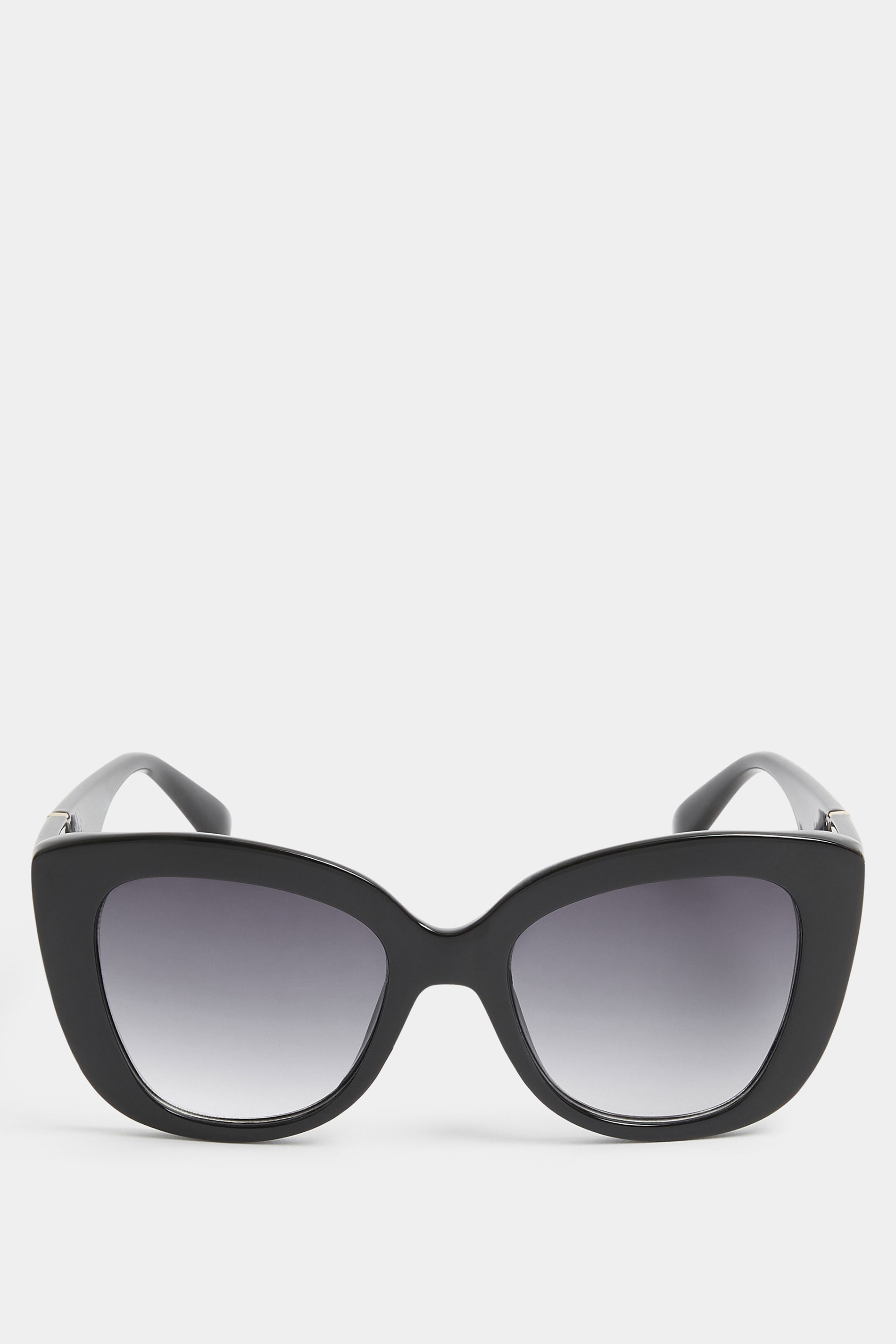 Black Cat Eye Oversized Sunglasses | Yours Clothing 2