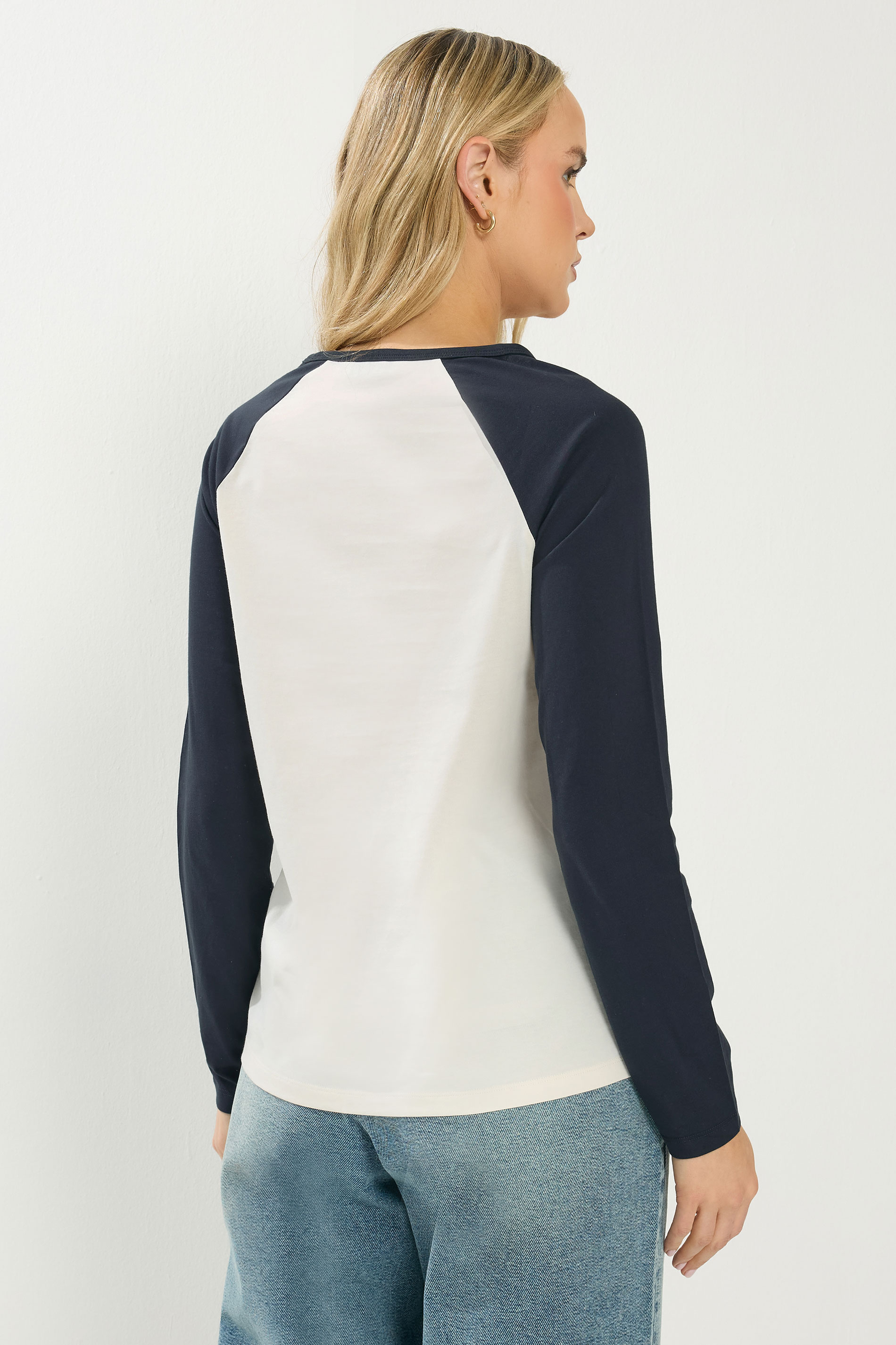 LTS Tall Women's Navy Blue & Cream 'Los Angeles' Slogan T-Shirt | Long Tall Sally 4