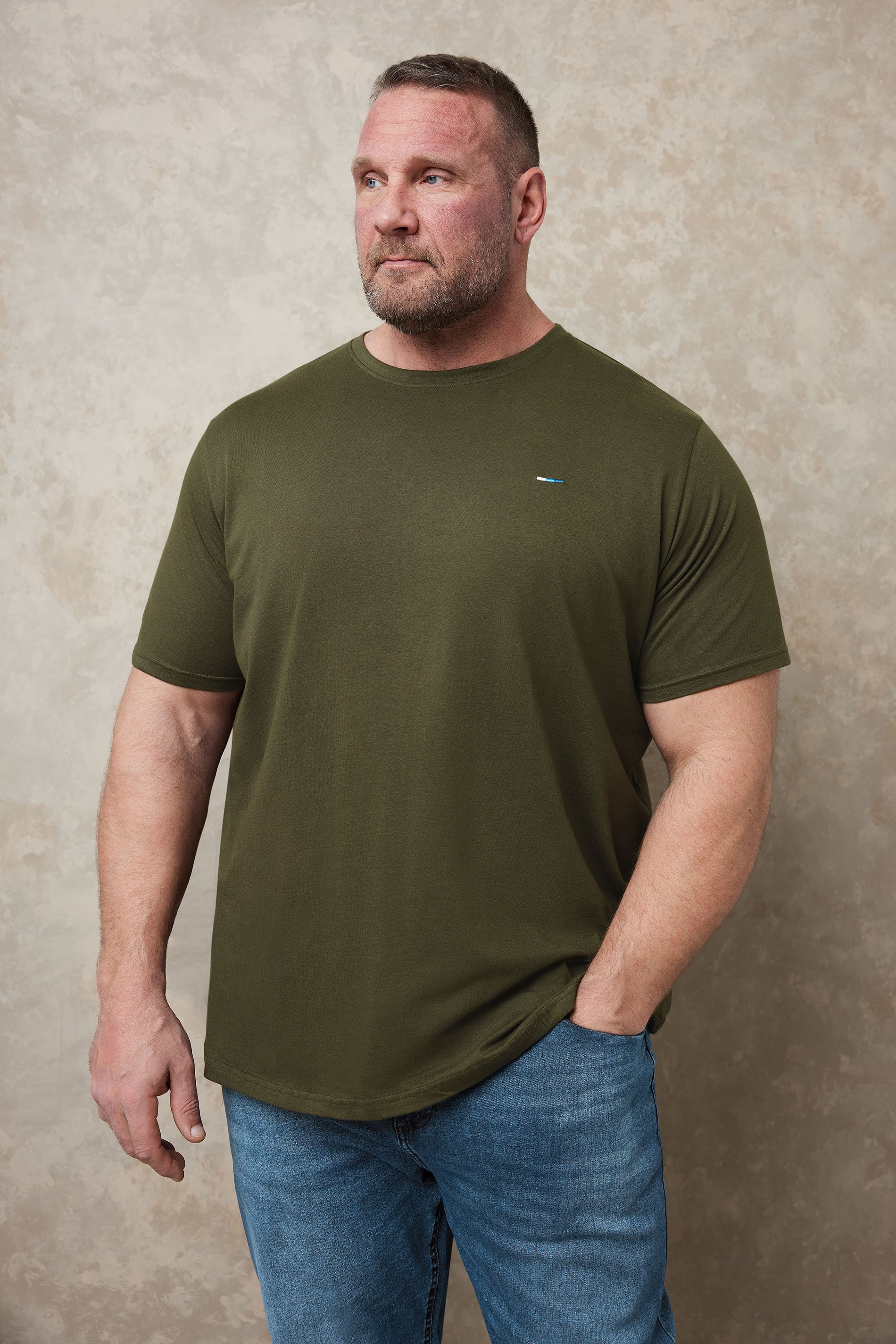 BadRhino Khaki Green Core T-Shirt | BadRhino 1