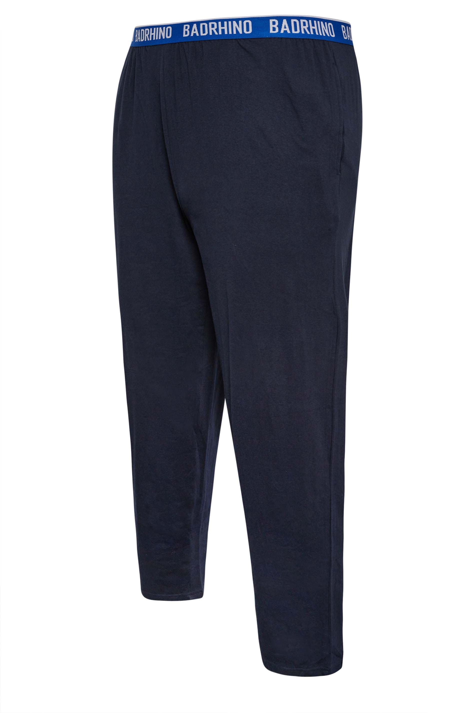 BadRhino Big & Tall Navy Blue Lounge Trousers | BadRhino 6