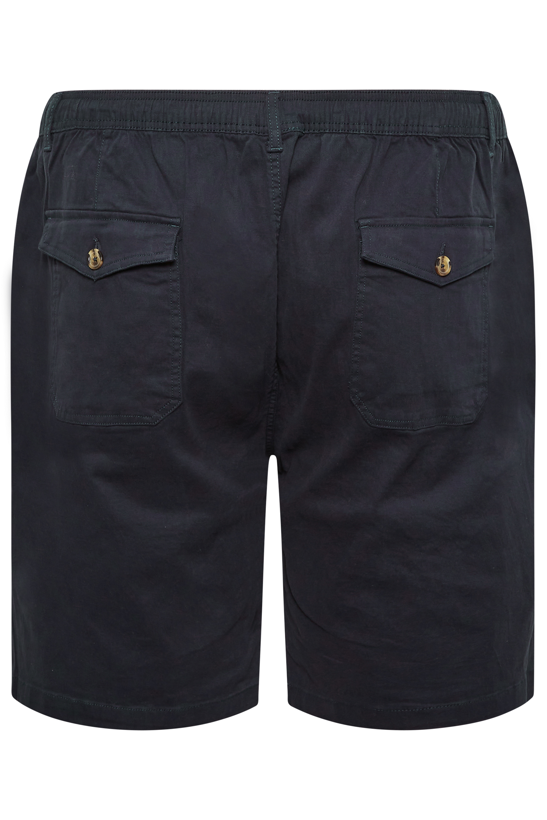 D555 Big & Tall Navy Blue Stretch Shorts | BadRhino 5