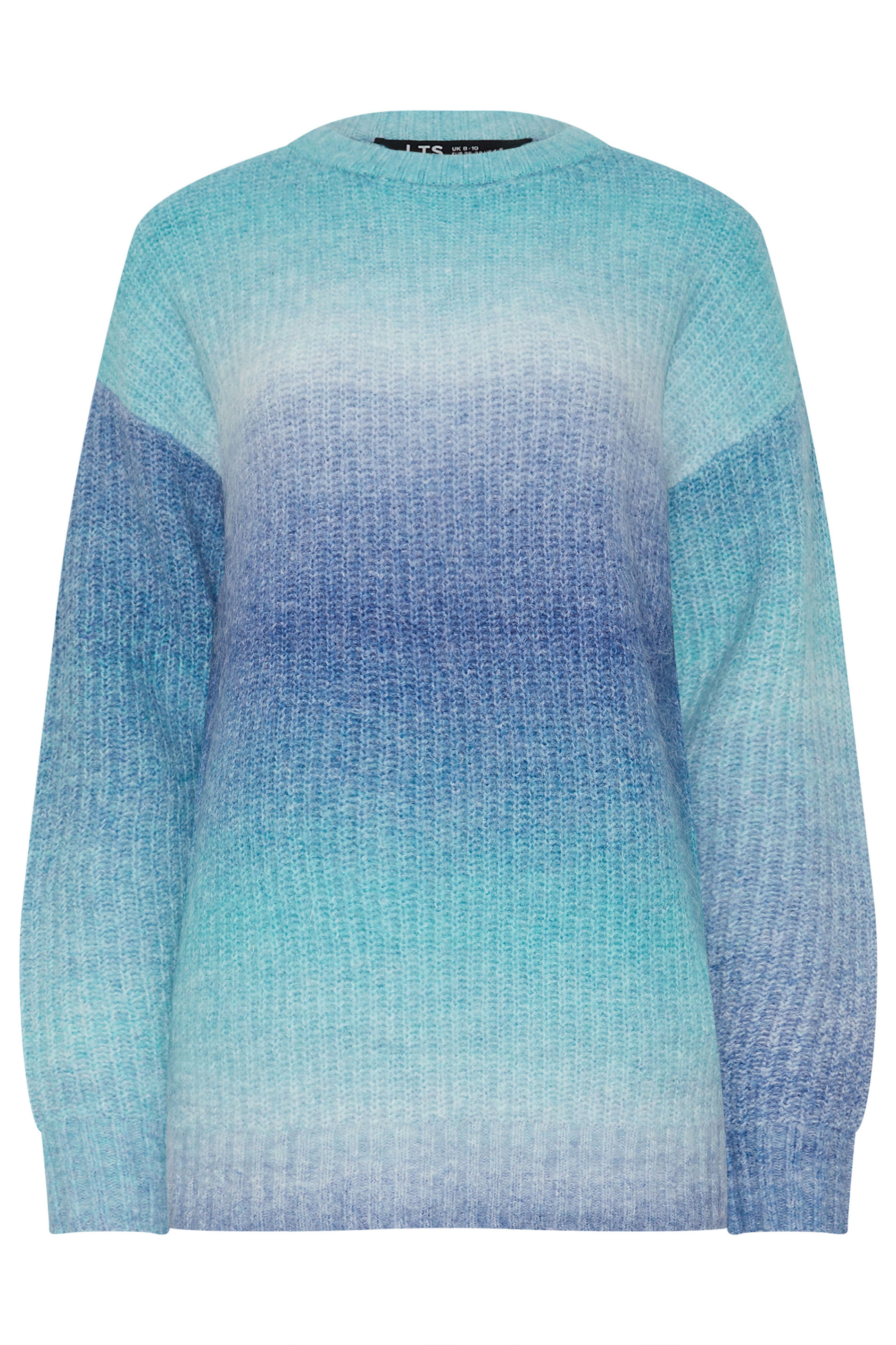 LTS Tall Blue Ombre Knitted Jumper | Long Tall Sally 5