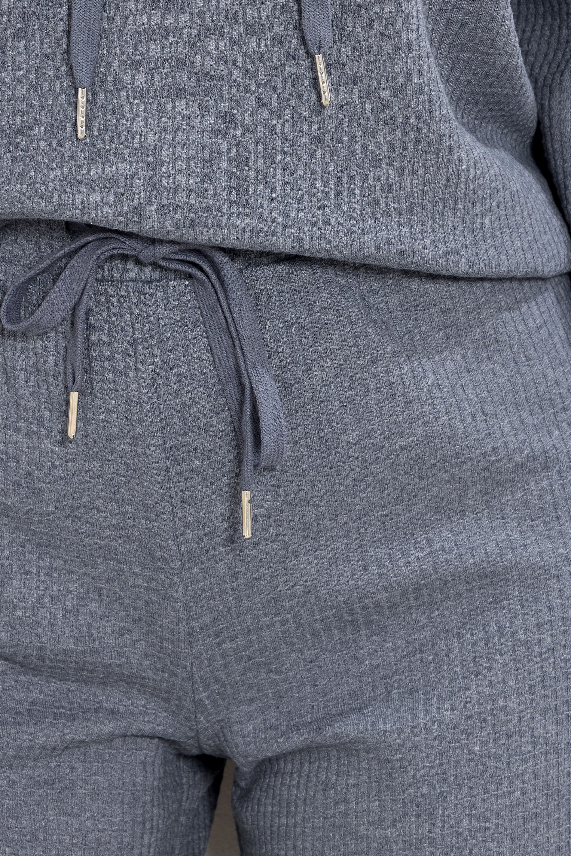 LTS Tall Denim Blue Waffle Lounge Trousers | Long Tall Sally 4