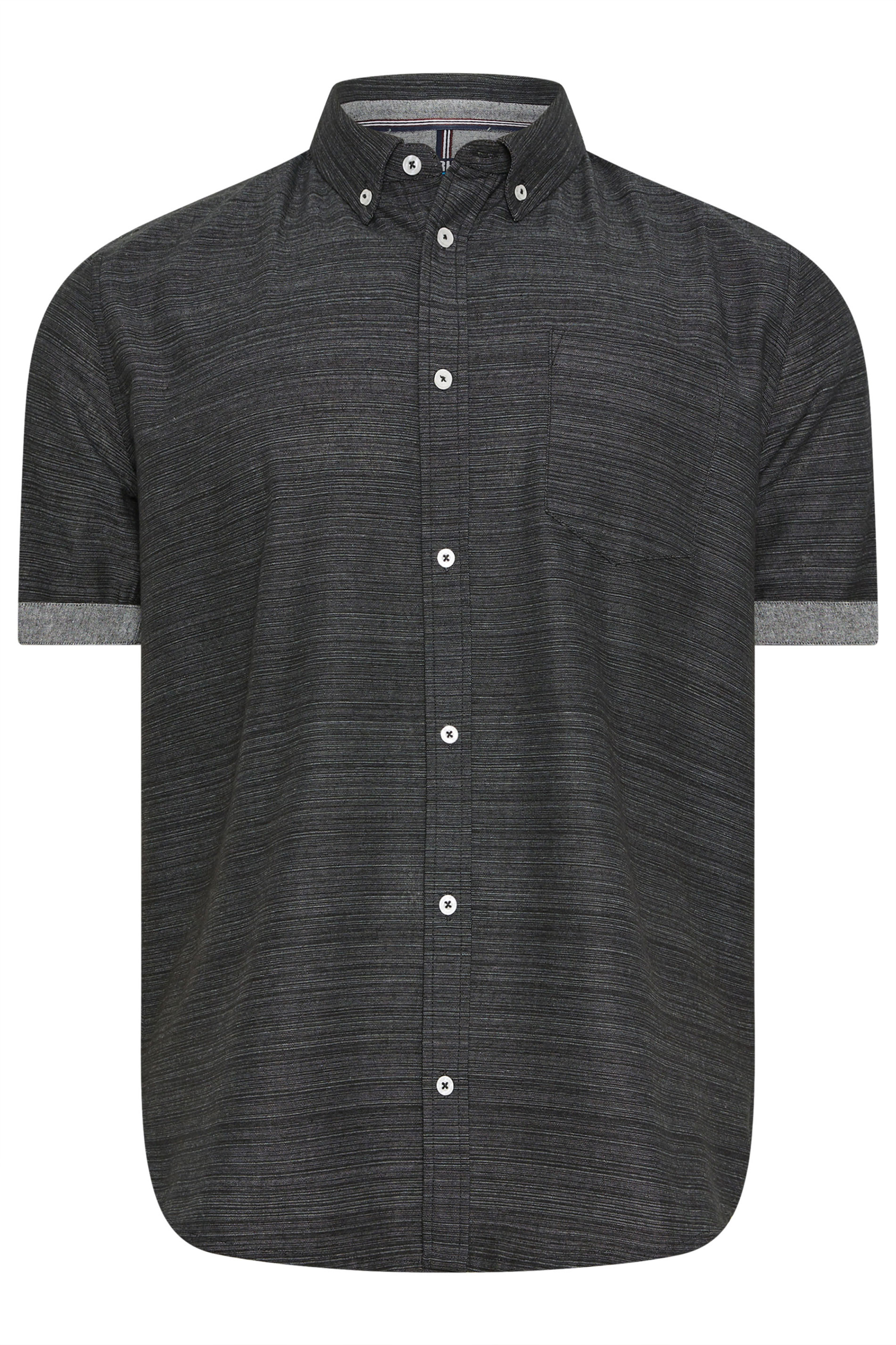 BadRhino Big & Tall Black Short Sleeve Slub Shirt | BadRhino 2