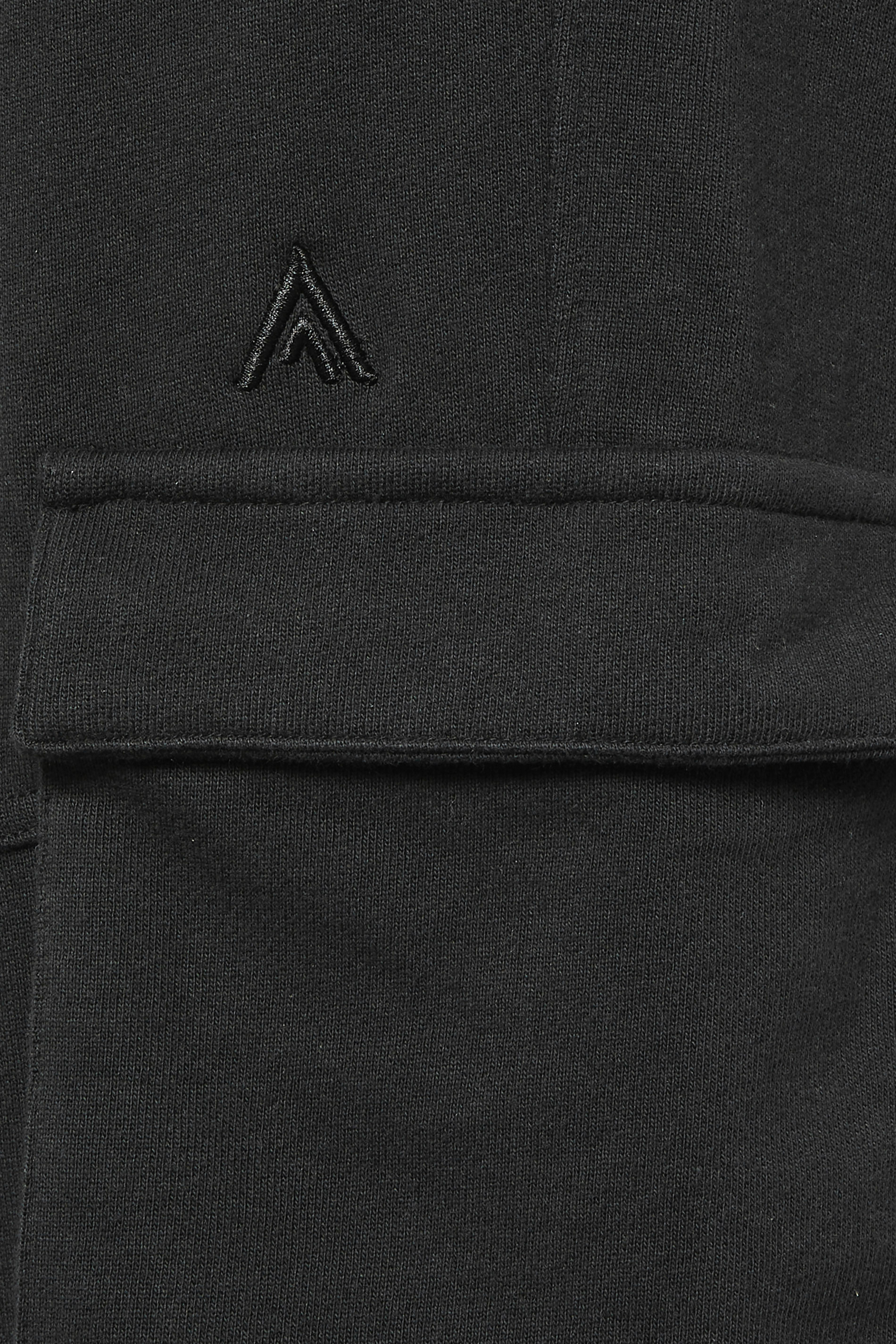 STUDIO A Big & Tall Black Cargo Joggers | BadRhino 4