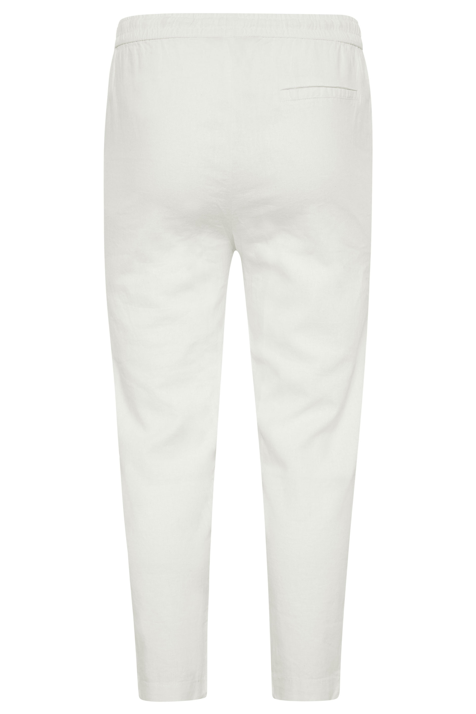 LTS Tall Womens White Linen Joggers | Long Tall Sally 5