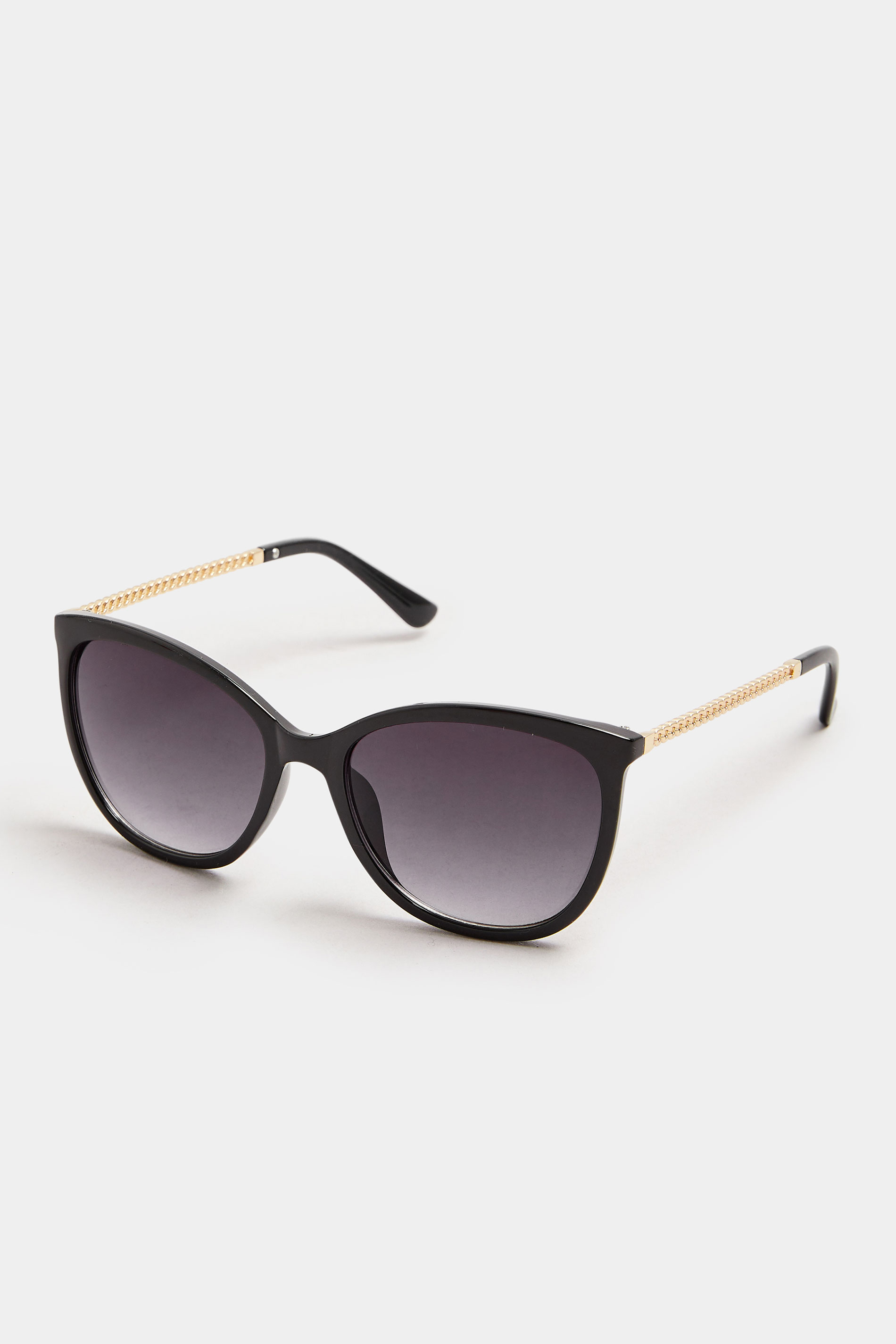 Black Chain Arm Sunglasses | Yours Clothing 2