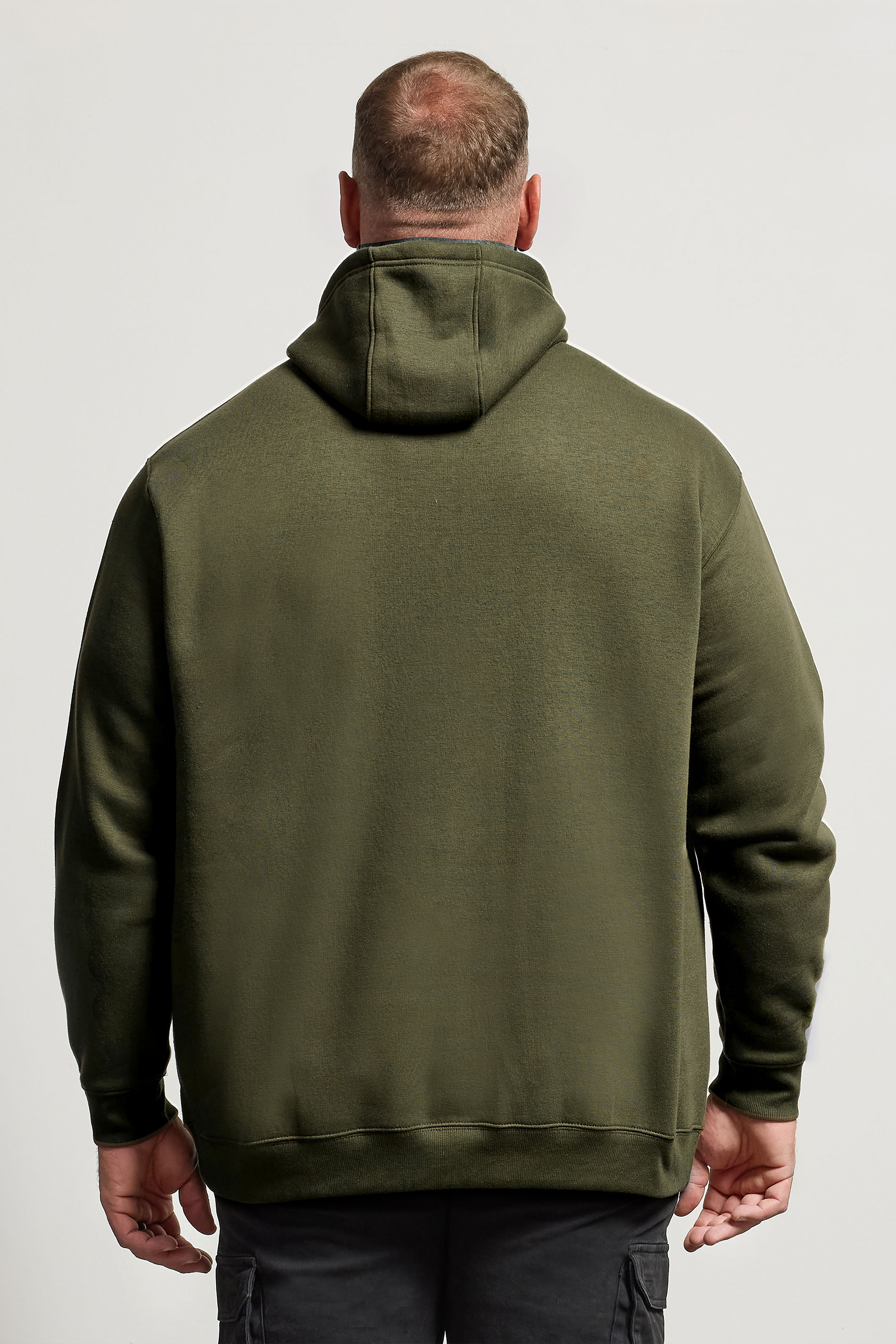 BadRhino Big & Tall Khaki Green Military Print Hoodie | BadRhino 4