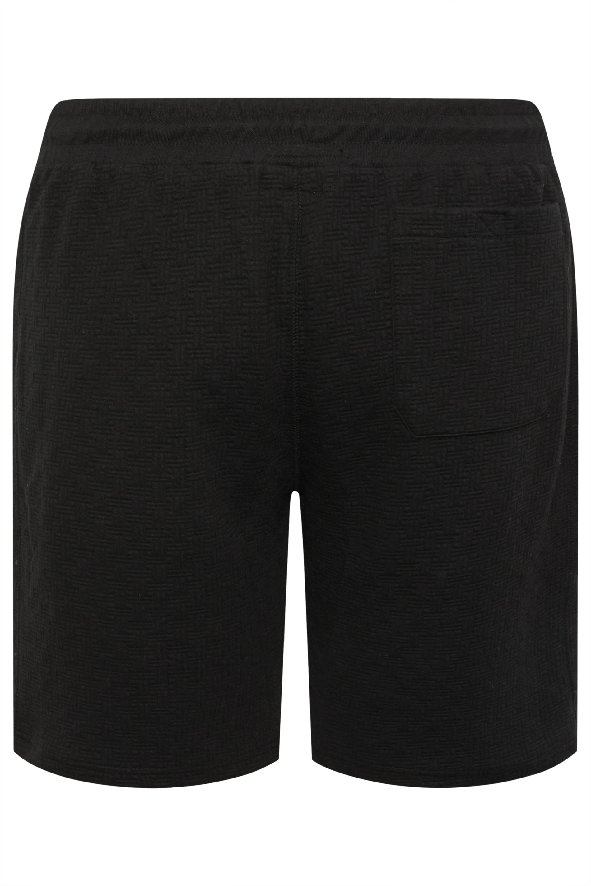 KAM Big & Tall Black Interlock Shorts | BadRhino 4