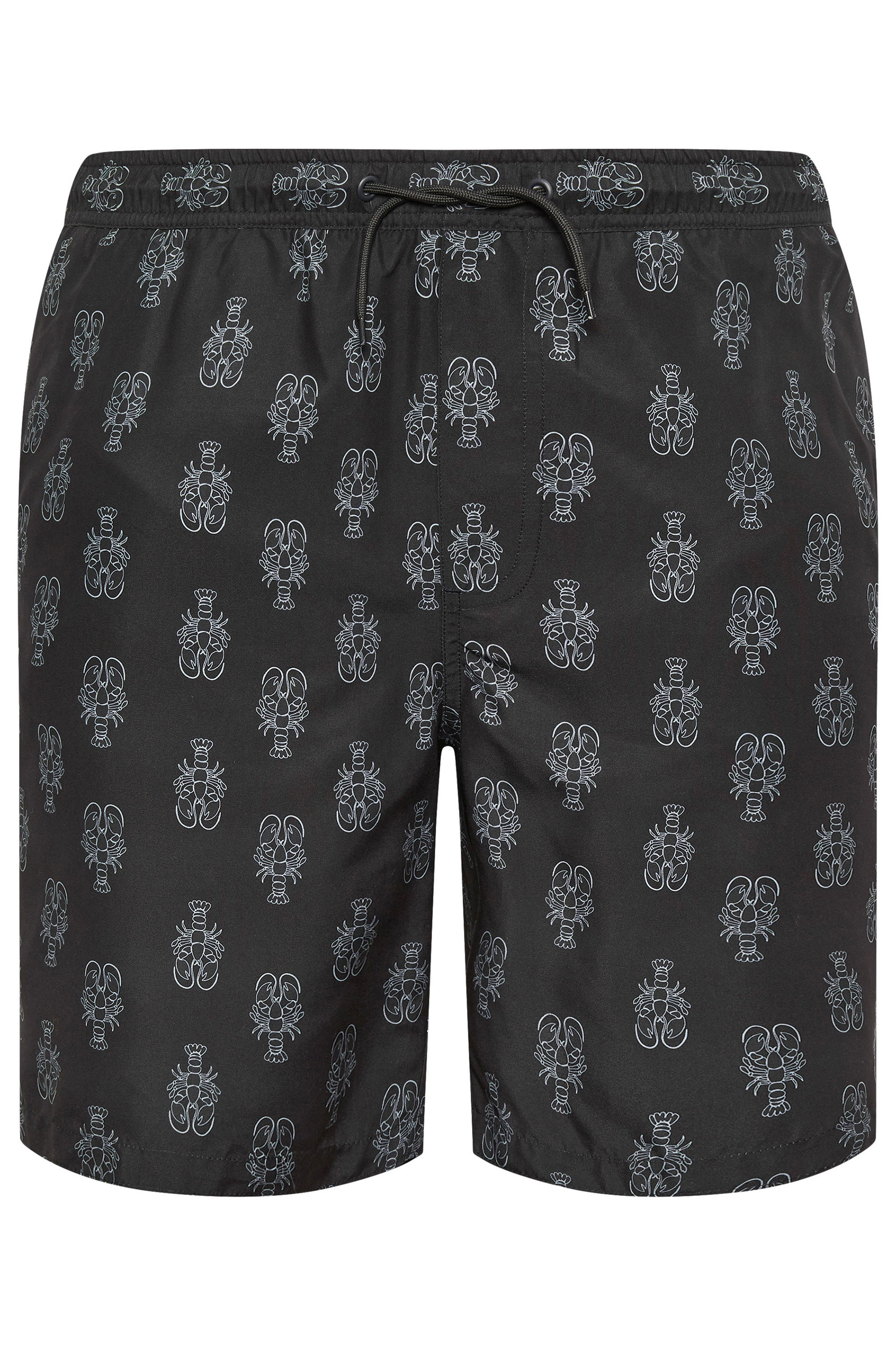 BadRhino Black Lobster Print Swim Shorts | BadRhino 5