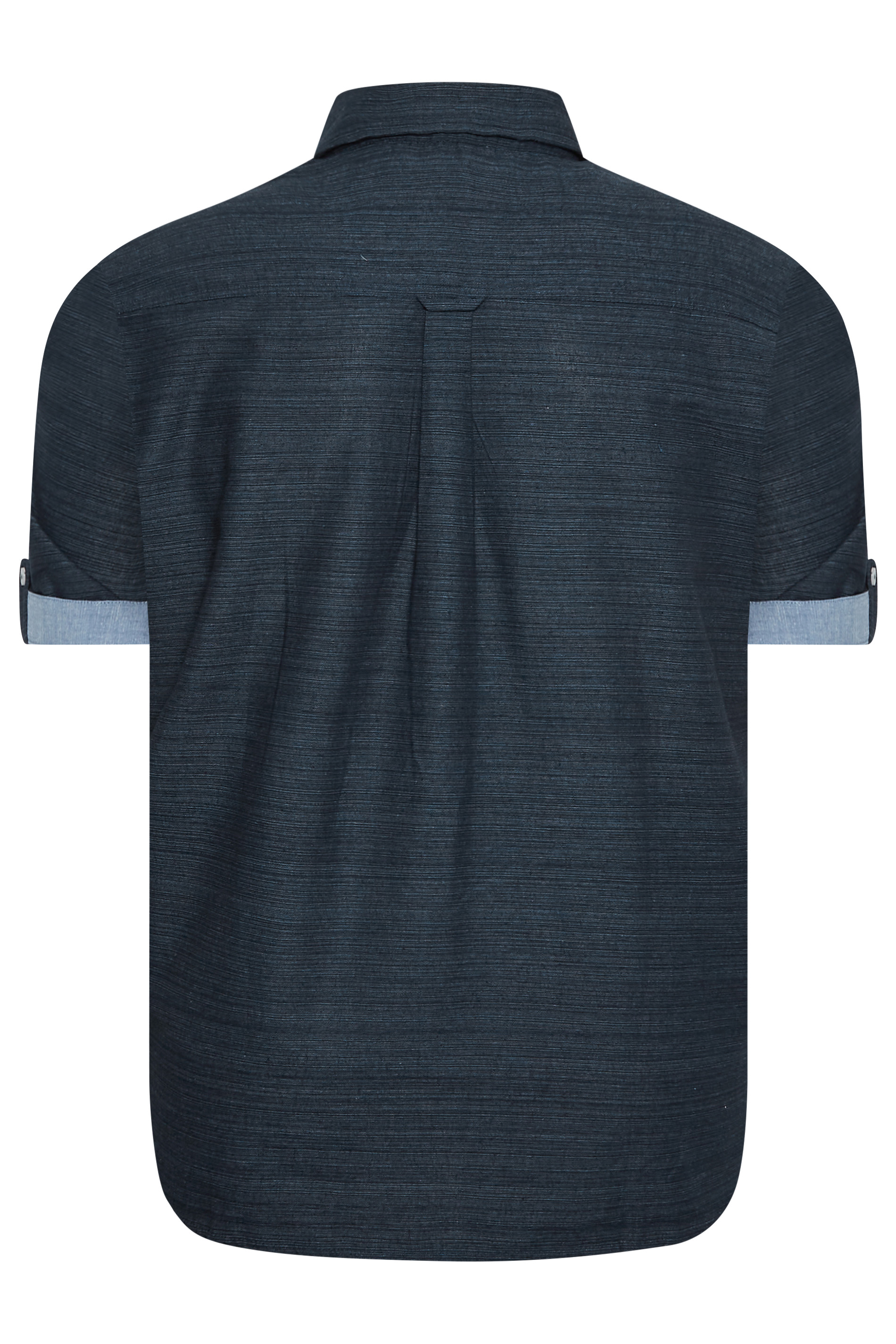 BadRhino Big & Tall Navy Blue Cotton Slub Shirt | BadRhino 5