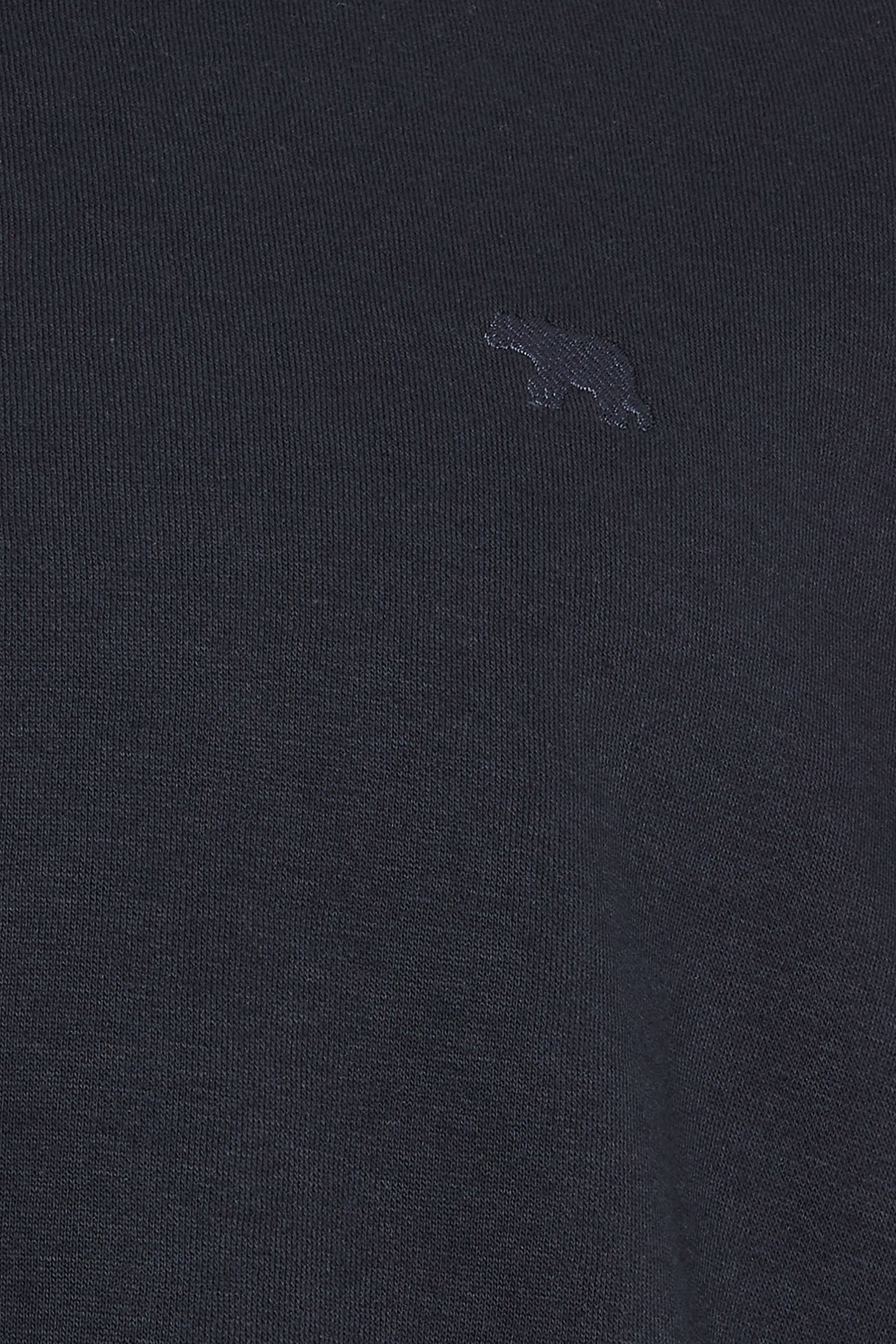 D555 Big & Tall Navy Blue Embroidery Zip Through Fleece Lined Jacket | BadRhino 6