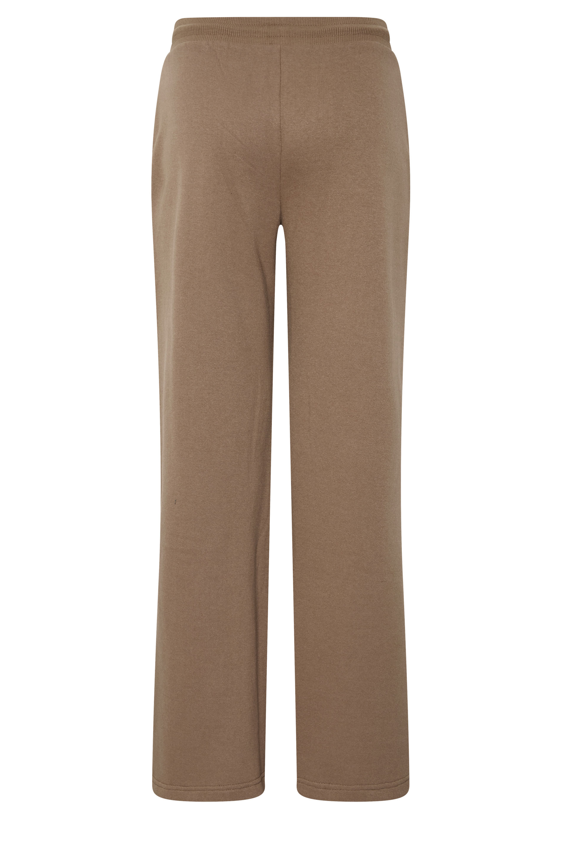 LTS Tall Women's Mocha Brown Embroidered Wide Leg Joggers | Long Tally Sally 6