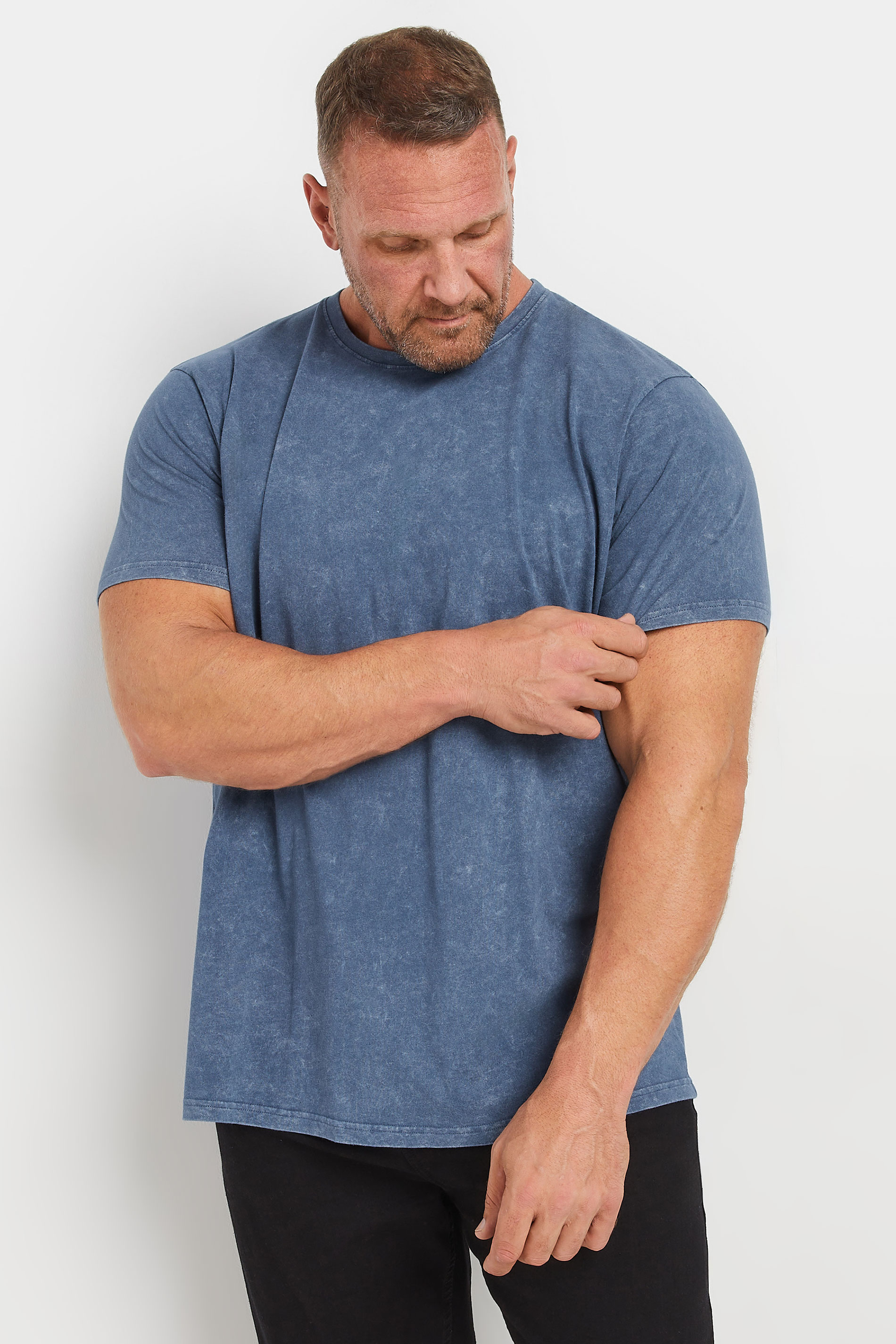 BadRhino Big & Tall 2 PACK Blue & Green Acid Wash T-Shirts | BadRhino 2