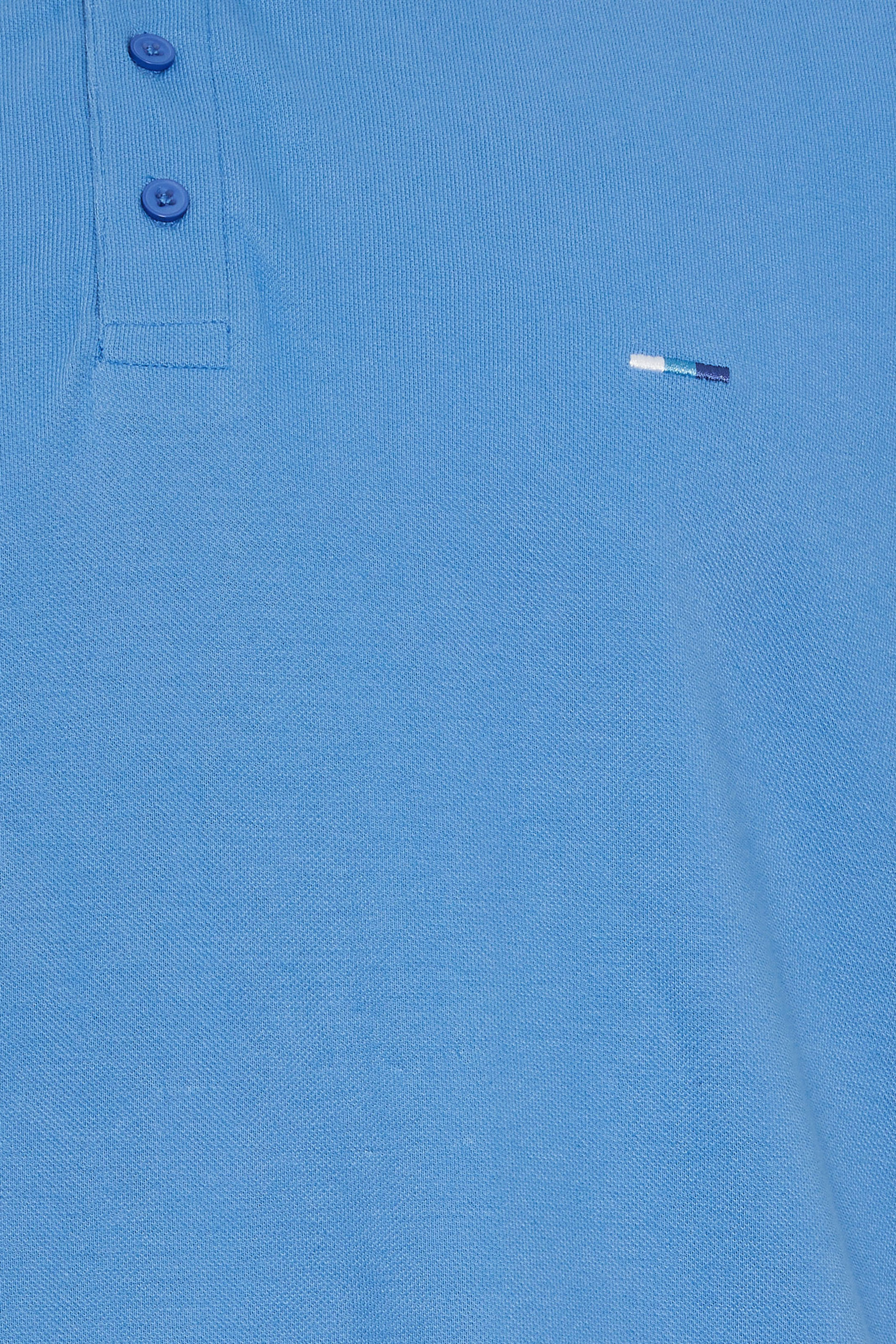 BadRhino Big & Tall 2 PACK Pink & Marina Blue Tipped Polo Shirts | BadRhino 10