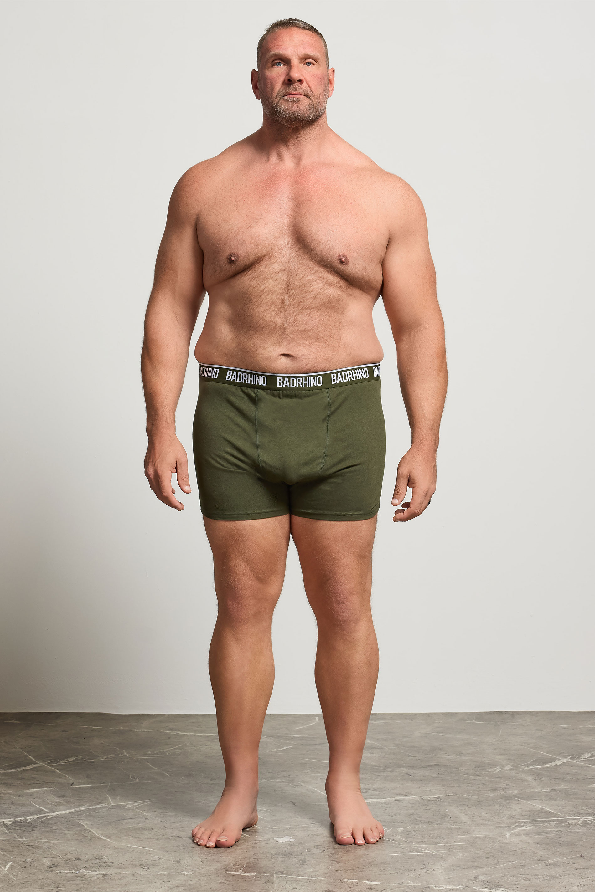 BadRhino 5 PACK Navy Blue/Grey/Green/Burnt Red/Black Boxers | BadRhino 2