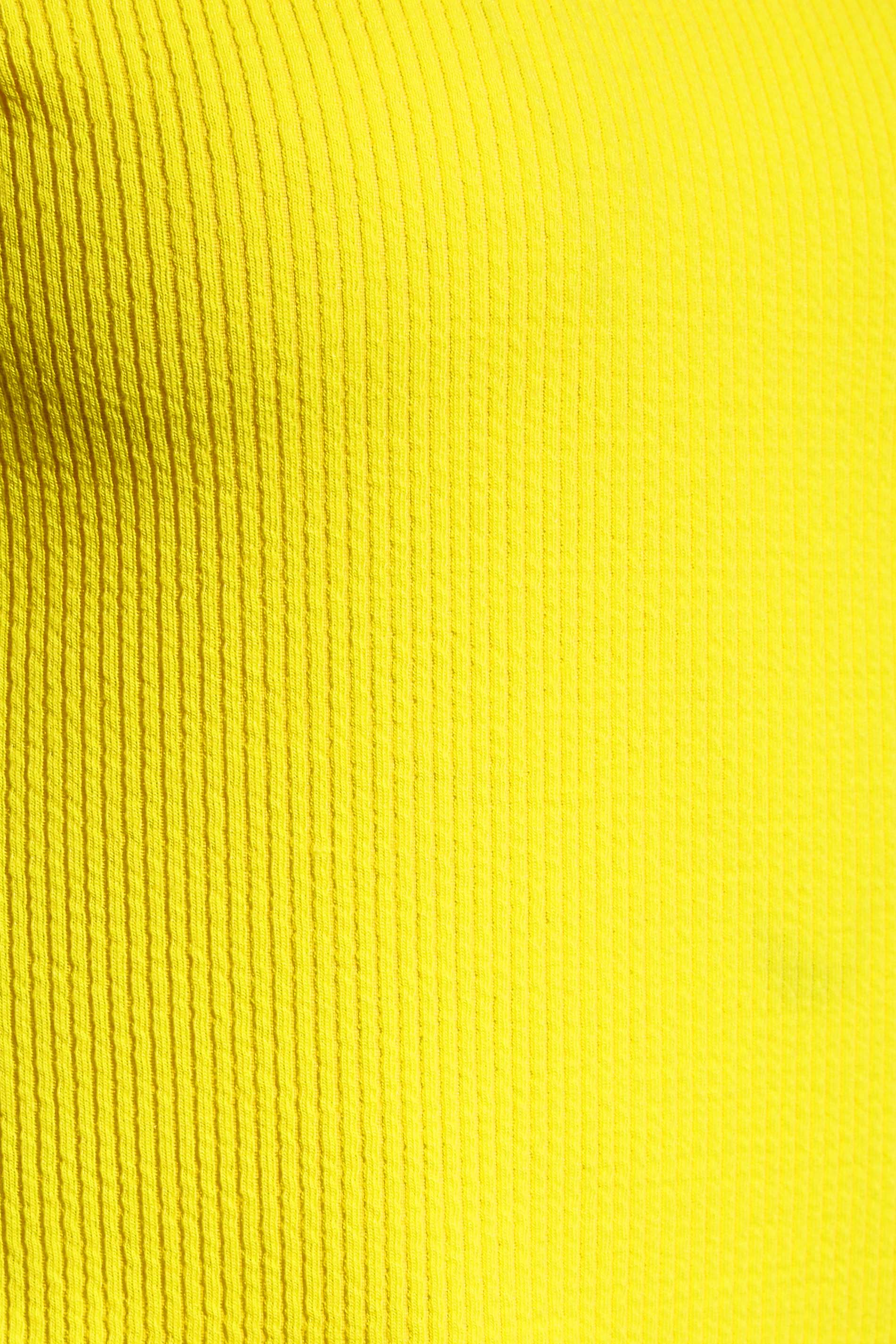 LTS Tall Women's Yellow One Shoulder Cropped Top | Long Tall Sally 4