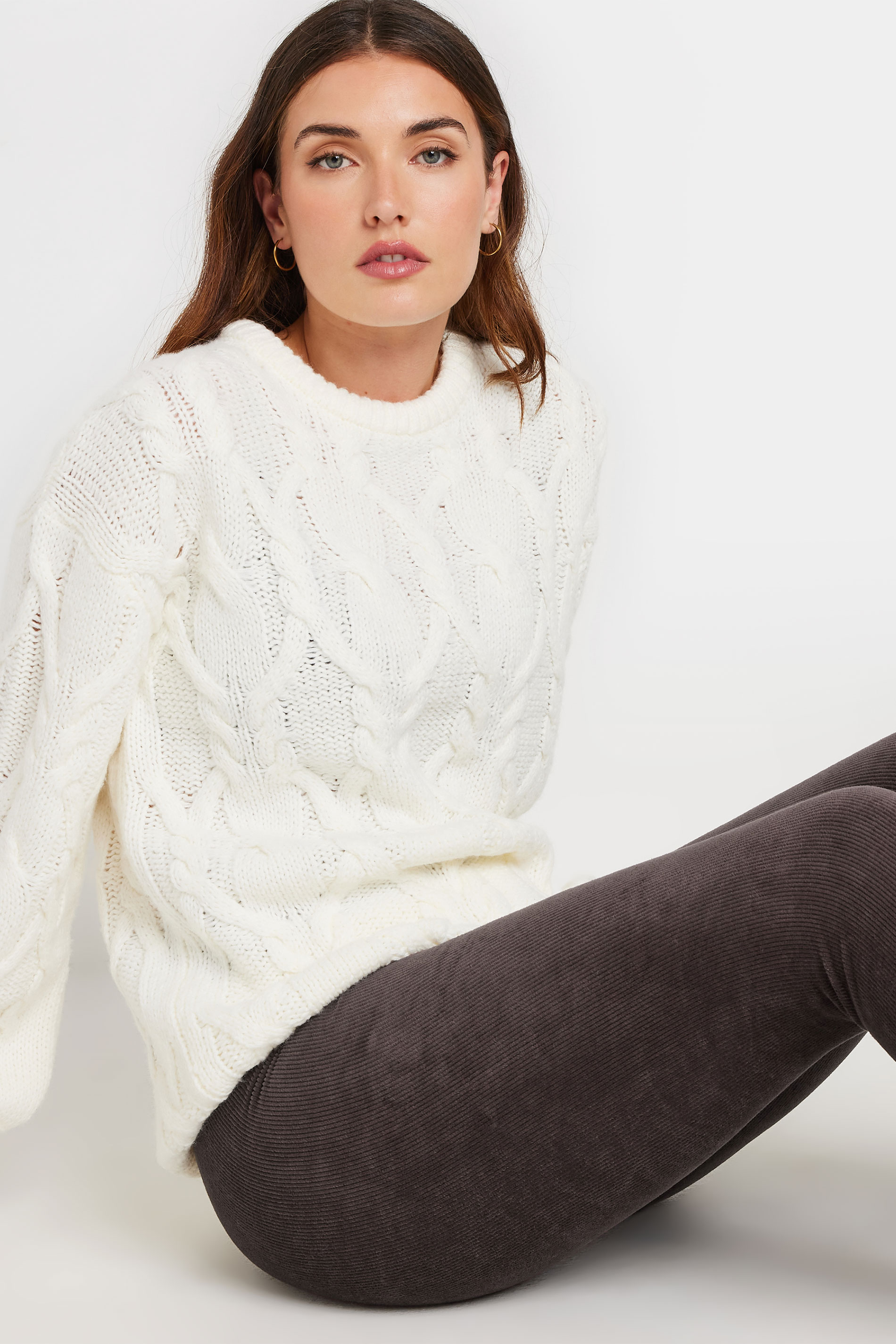 LTS Tall Chocolate Brown Cord Leggings | Long Tall Sally 2