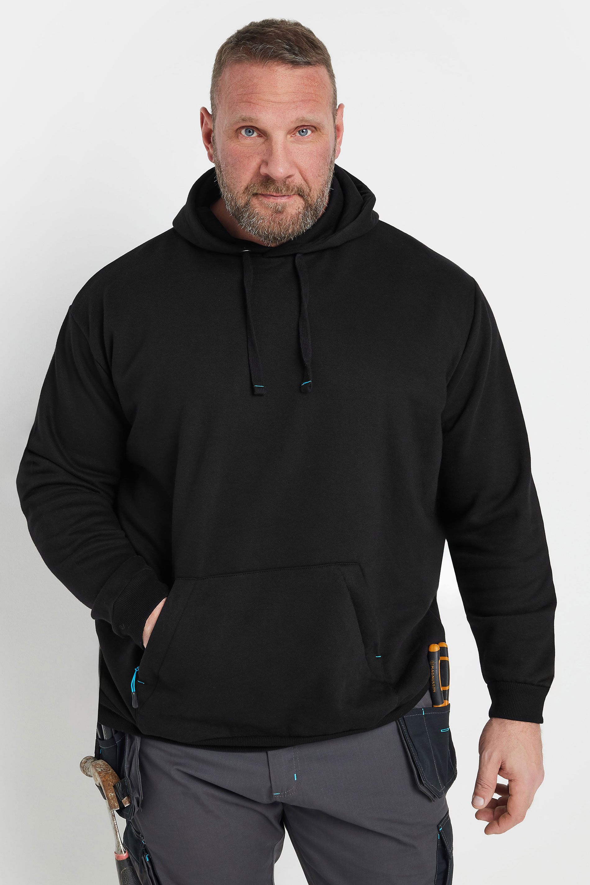BadRhino Big & Tall Black WorkWear Hoodie | BadRhino 2