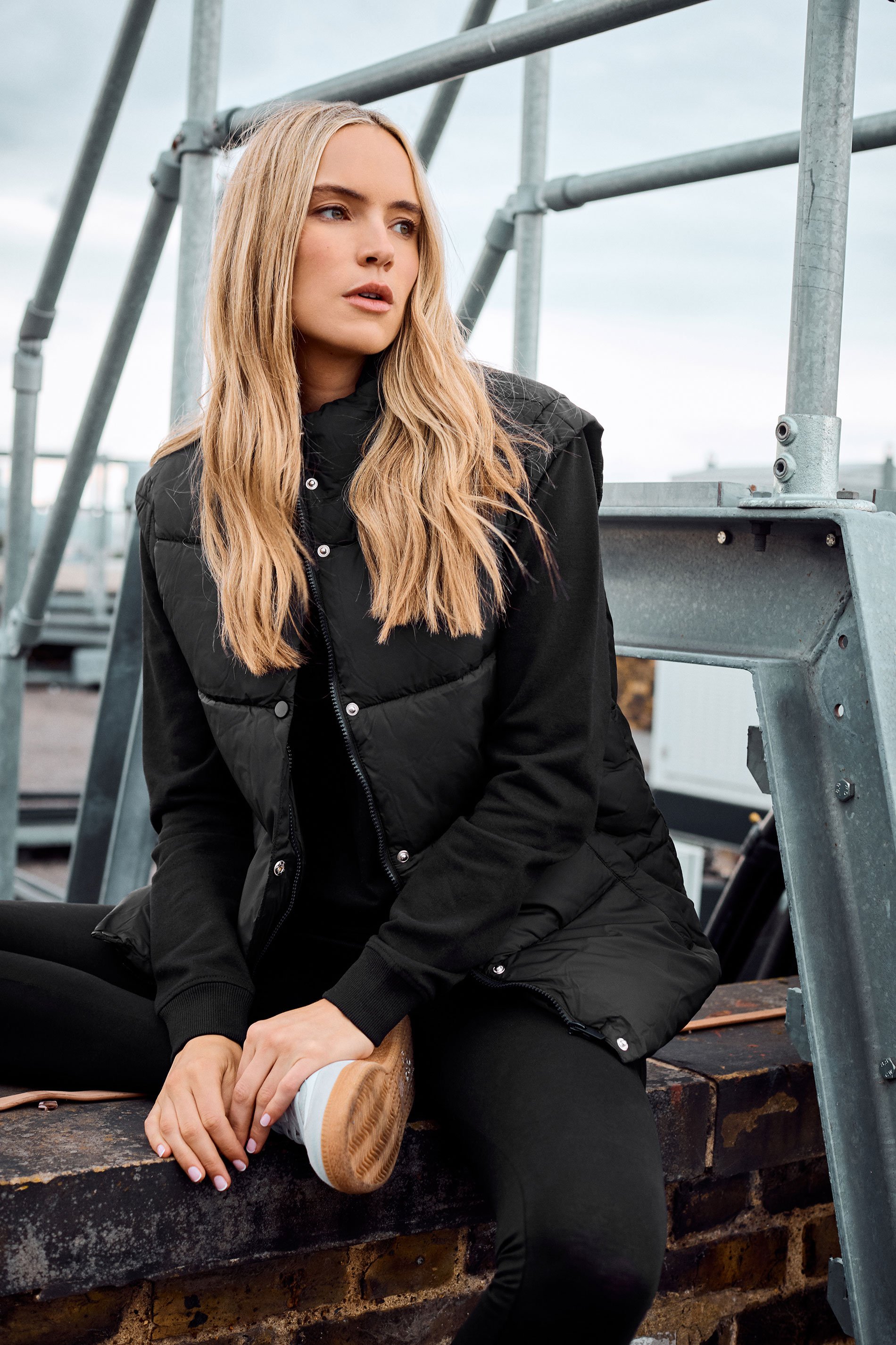 LTS Tall Women's Black Padded Gilet | Long Tall Sally 1