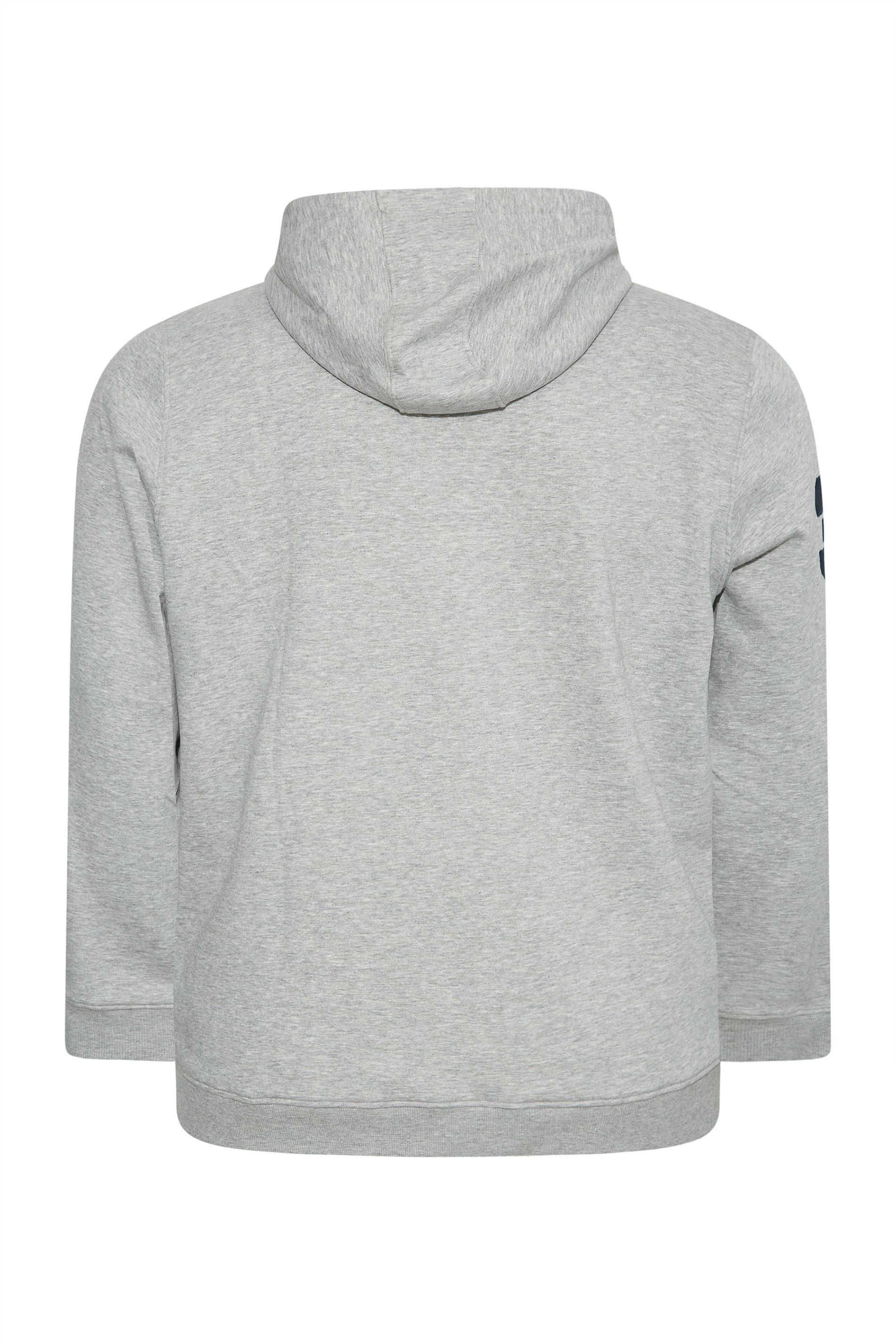 U.S. POLO ASSN. Big & Tall Grey Player 3 Zip Through Hoodie | BadRhino 4