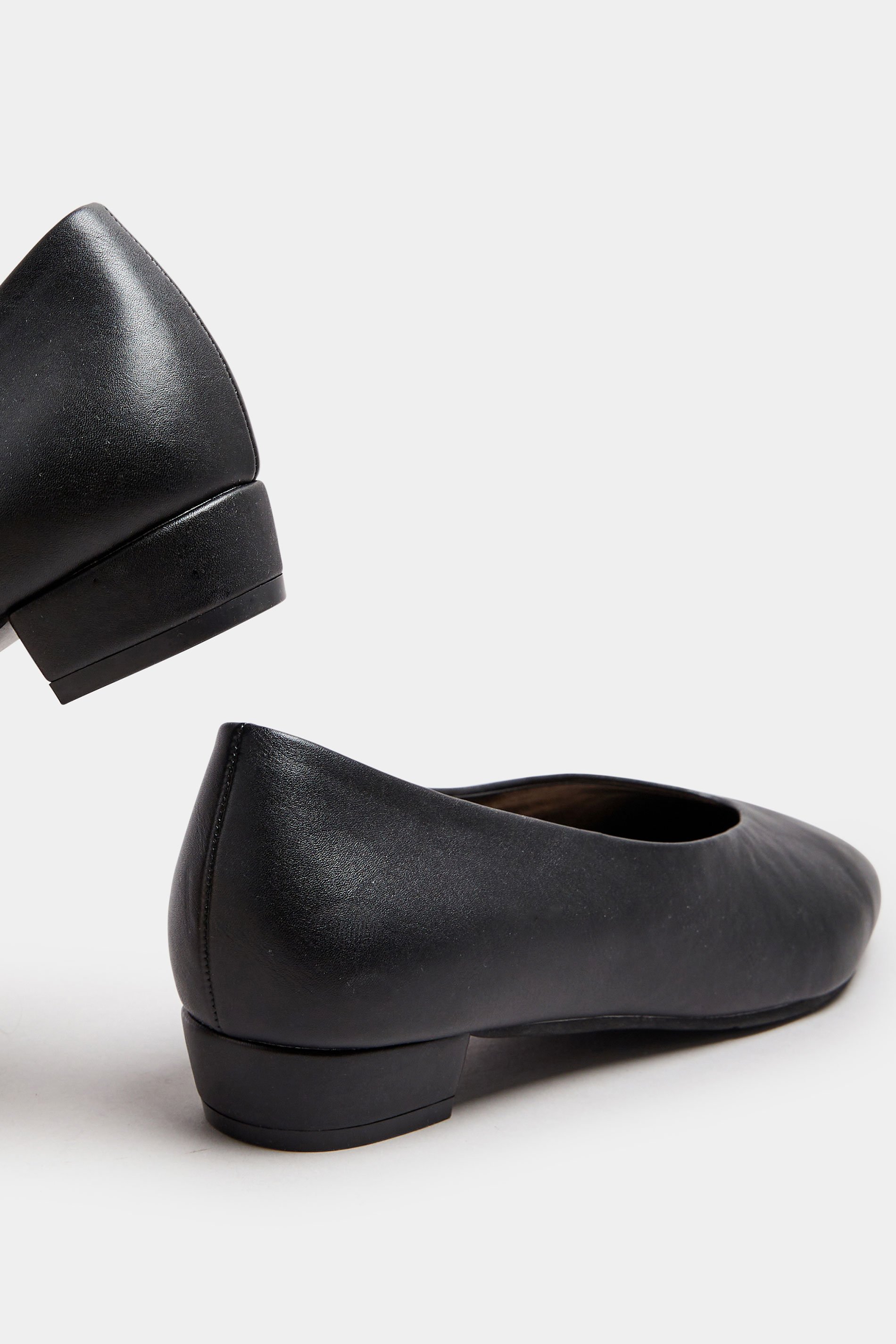 LTS Black Pointed Court Block Heel In Standard Fit | Long Tall Sally 4