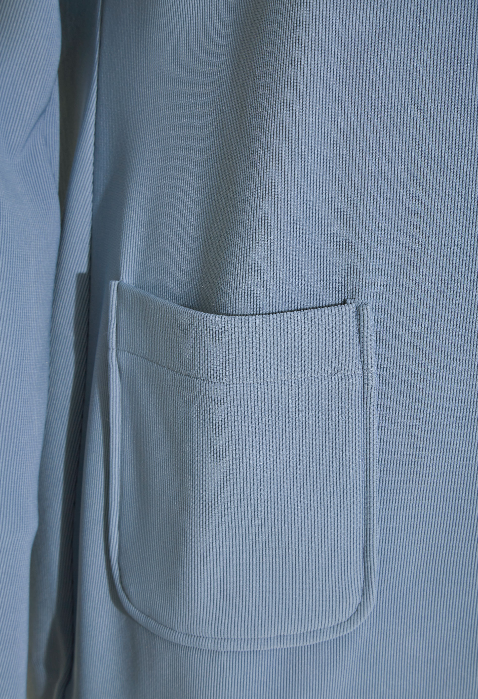 LTS Tall Women's Blue Ribbed Blazer Jacket | Long Tall Sally 5