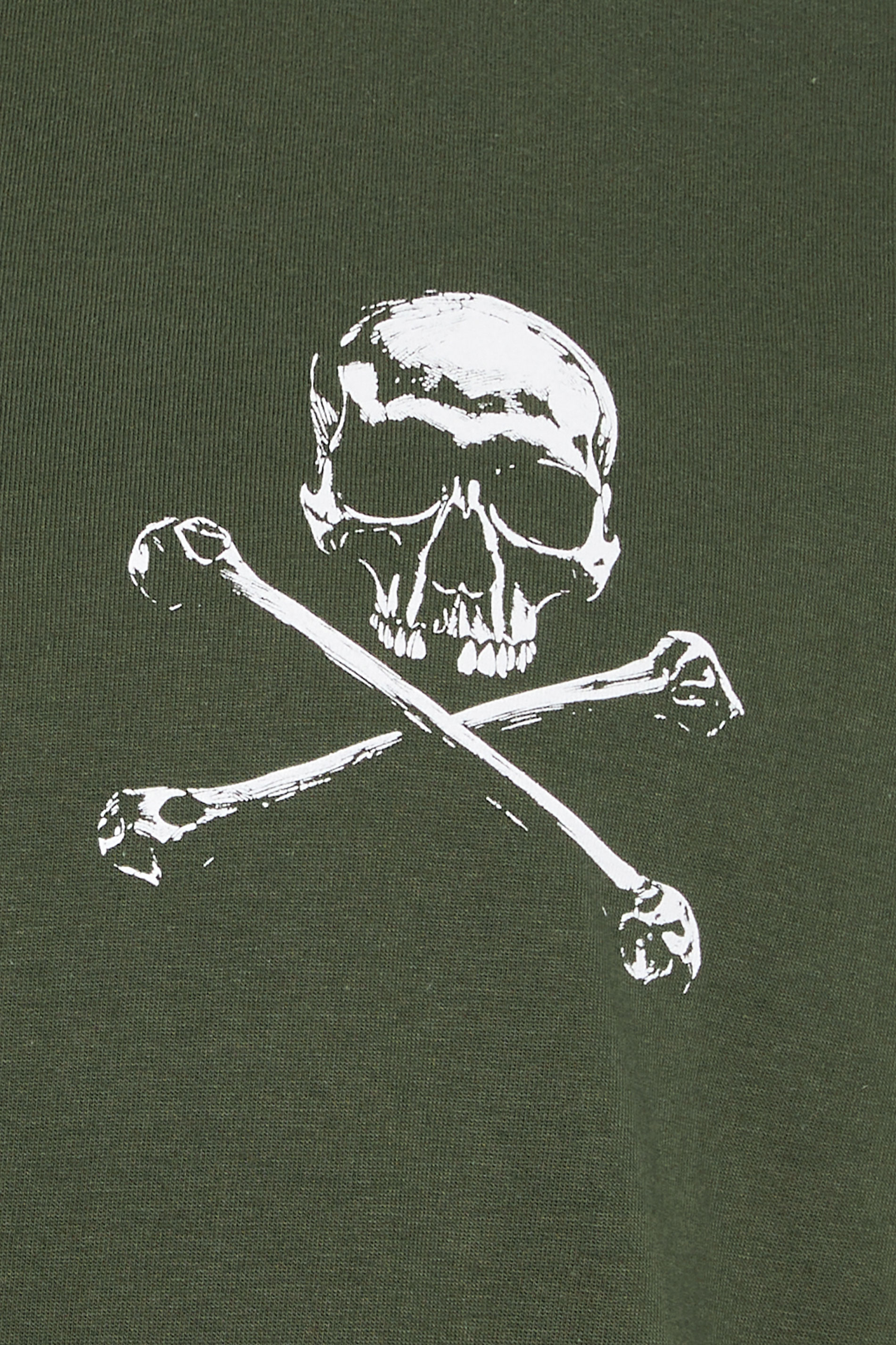  BadRhino Big & Tall Khaki Green Skull & Crossbones Graphic T-Shirt | BadRhino 5