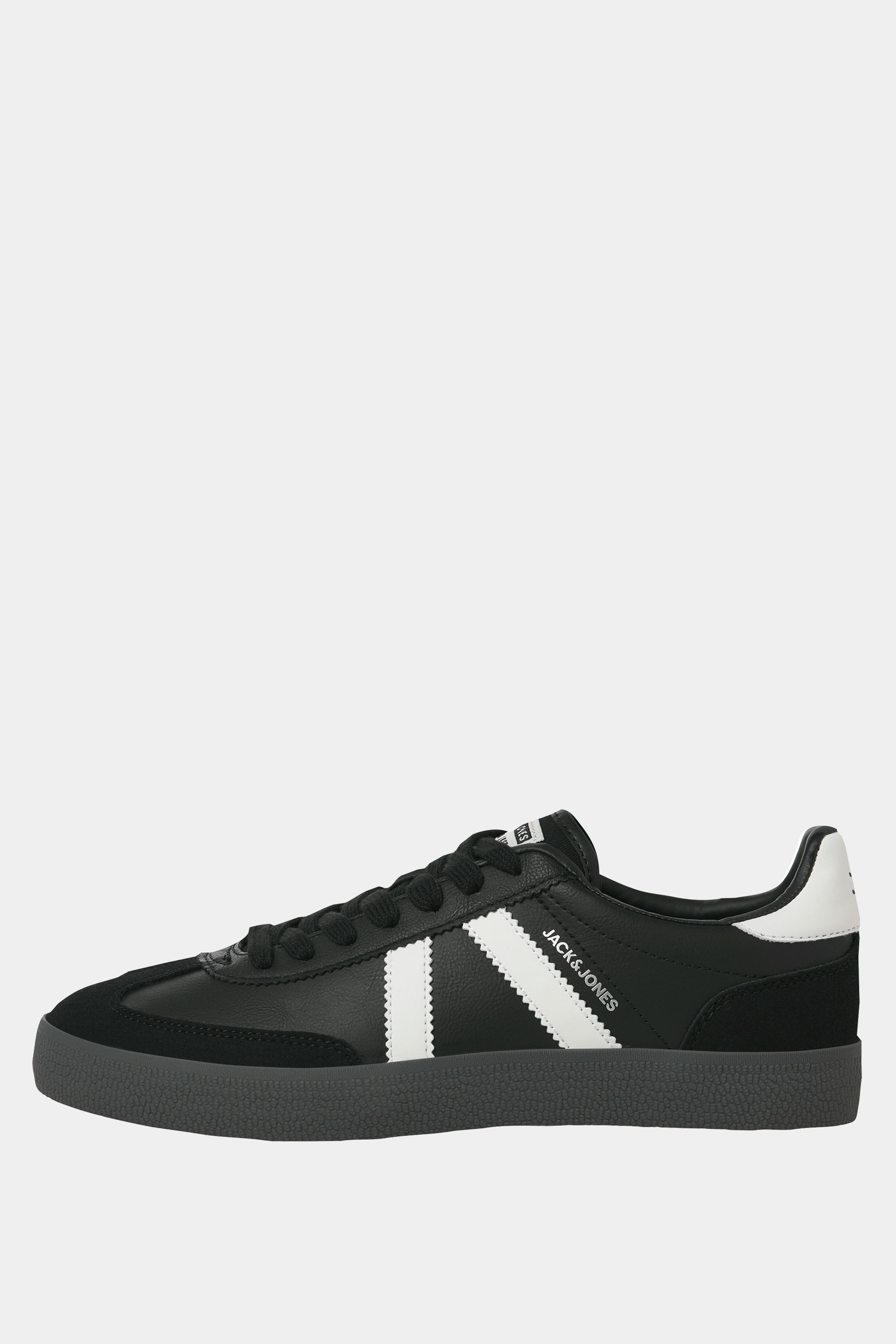 JACK & JONES Black PU Trainers | BadRhino 3