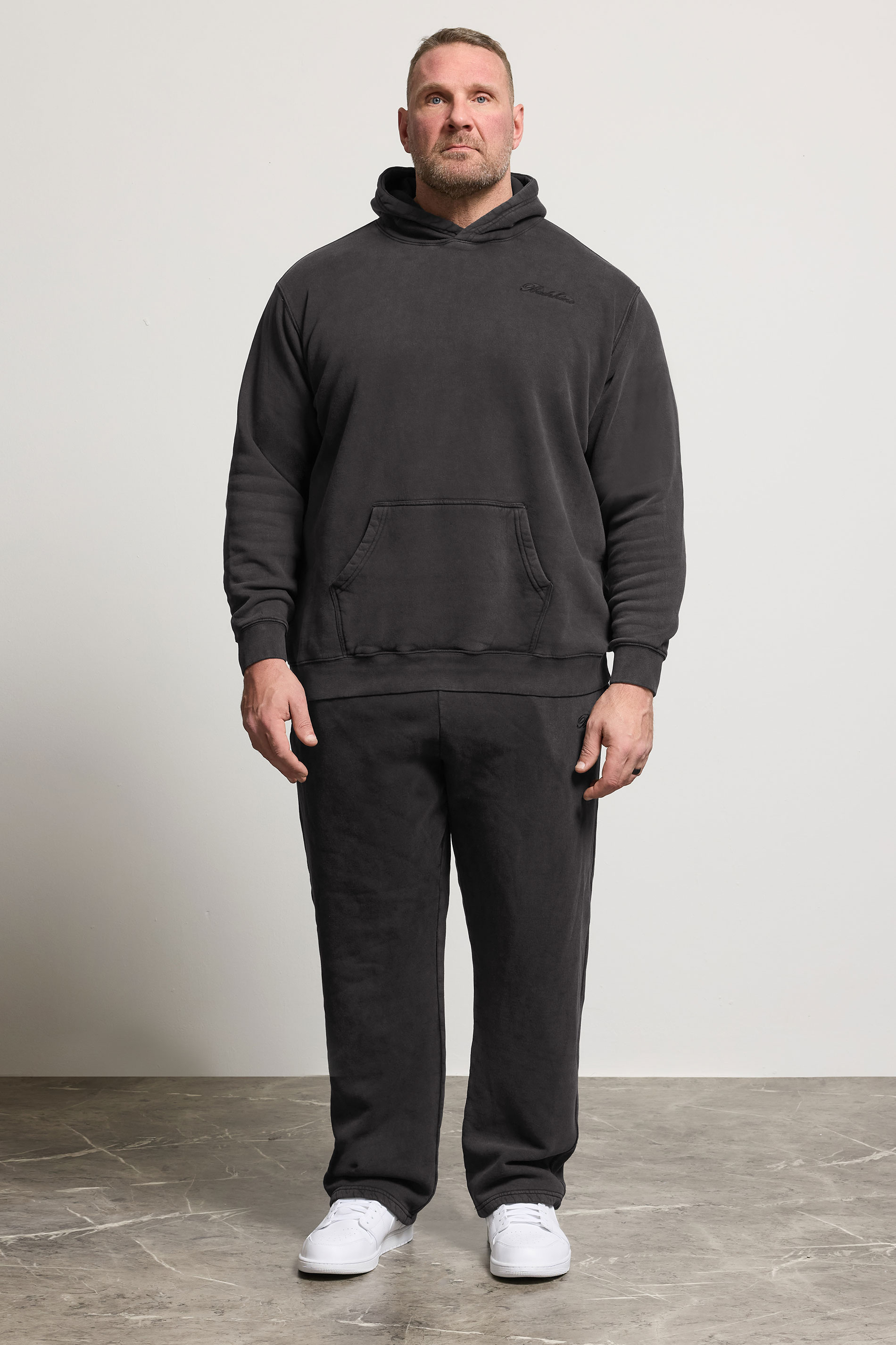 BadRhino Big & Tall Black Sun Bleached Hoodie | BadRhino 2