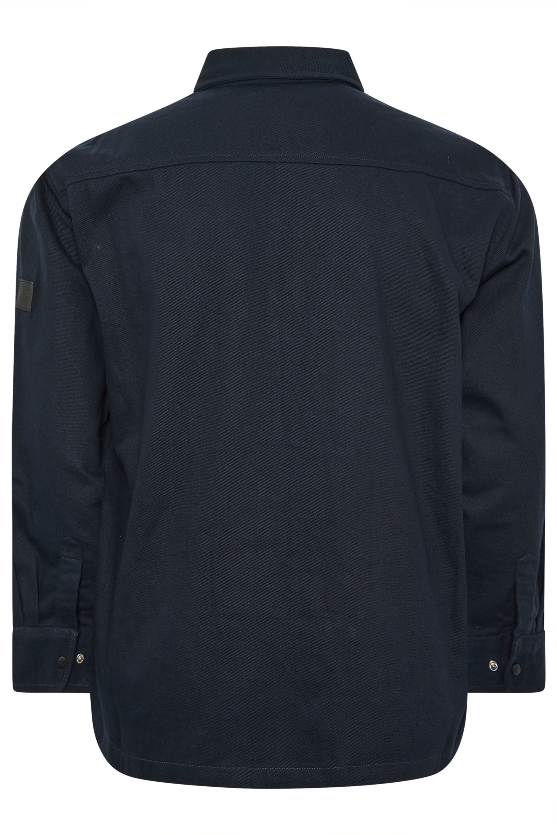 D555 Big & Tall Navy Blue Shacket | BadRhino 4