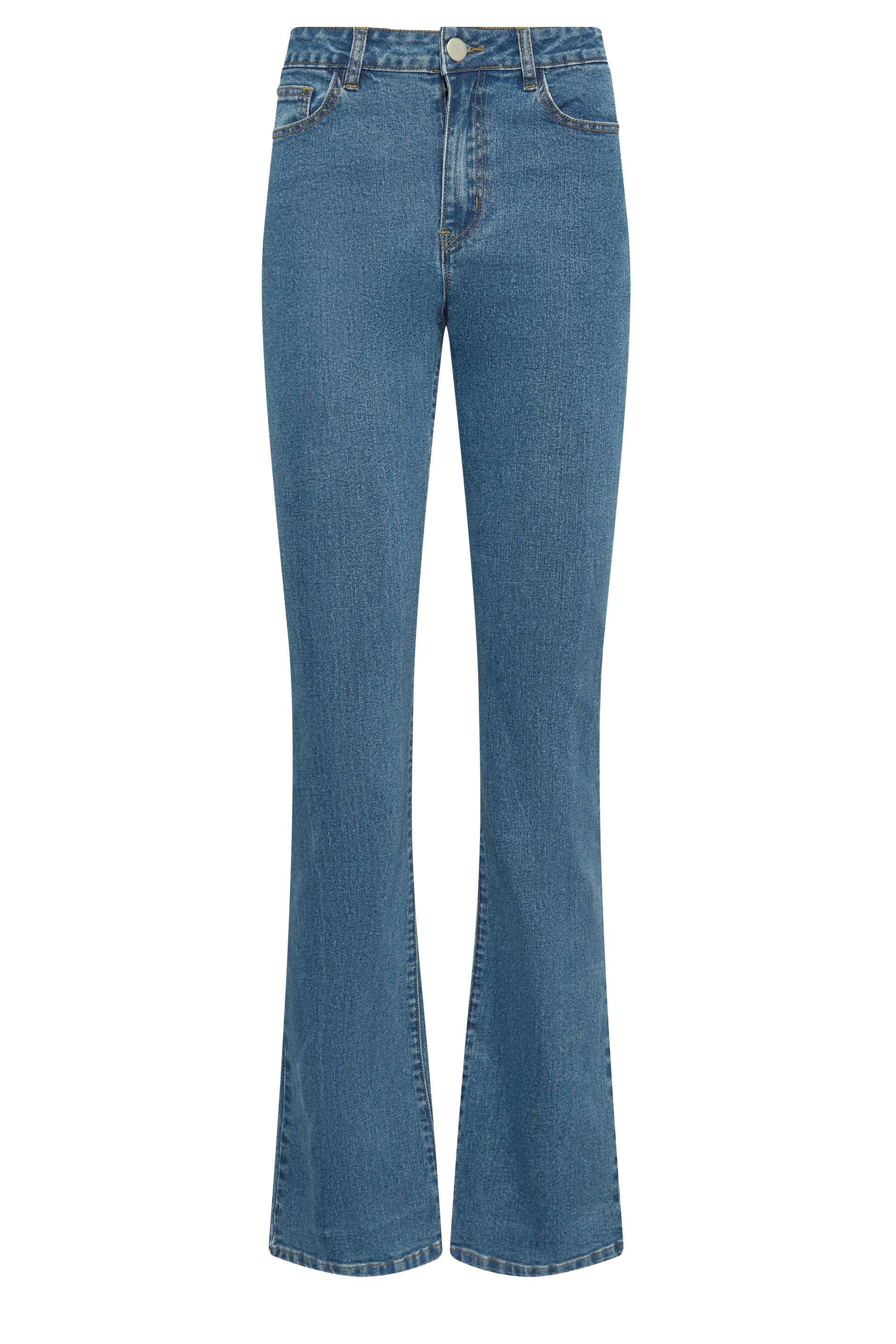 LTS Tall Womens Blue Mid Wash RAE Stretch Bootcut Jeans