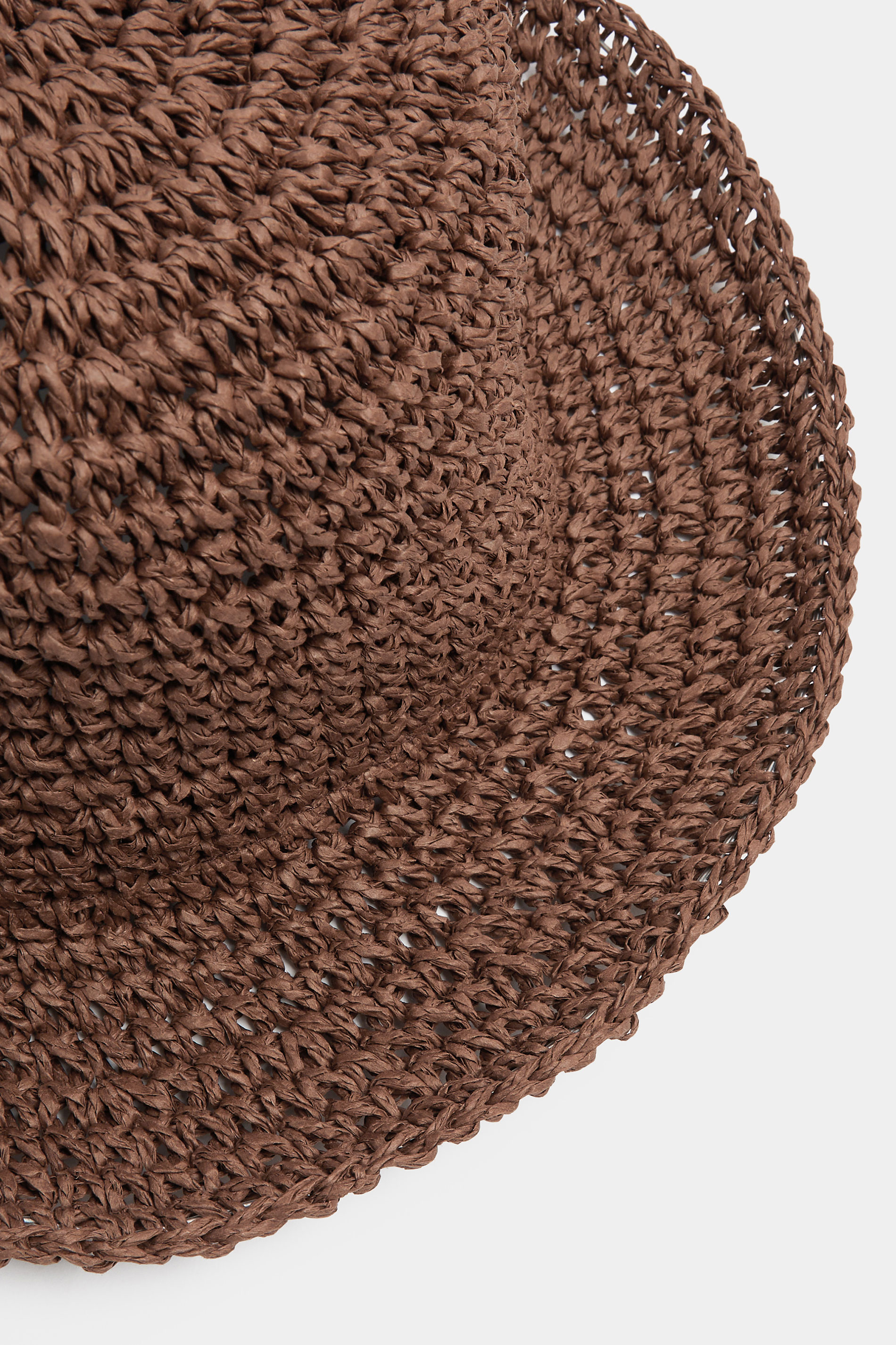 Chocolate Brown Woven Bucket Hat | Yours Clothing 2