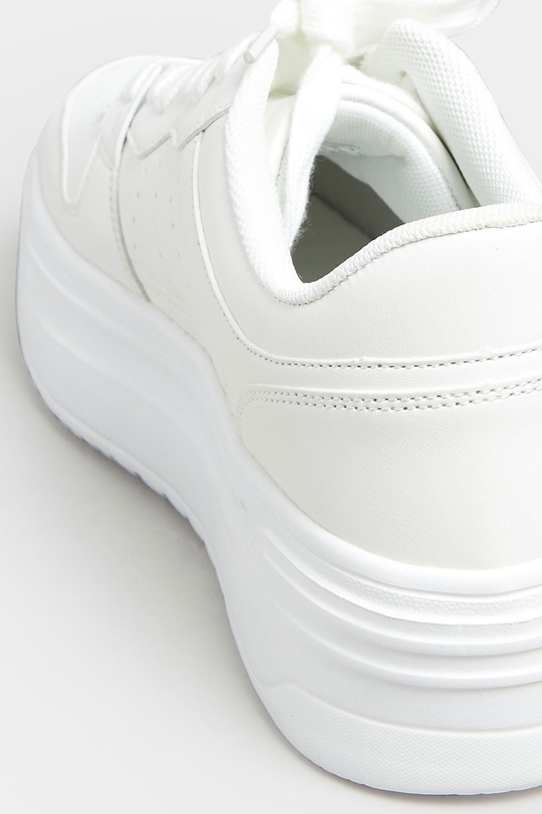 White Super Chunky Trainers In Extra Wide EEE Fit | Yours Clothing 4