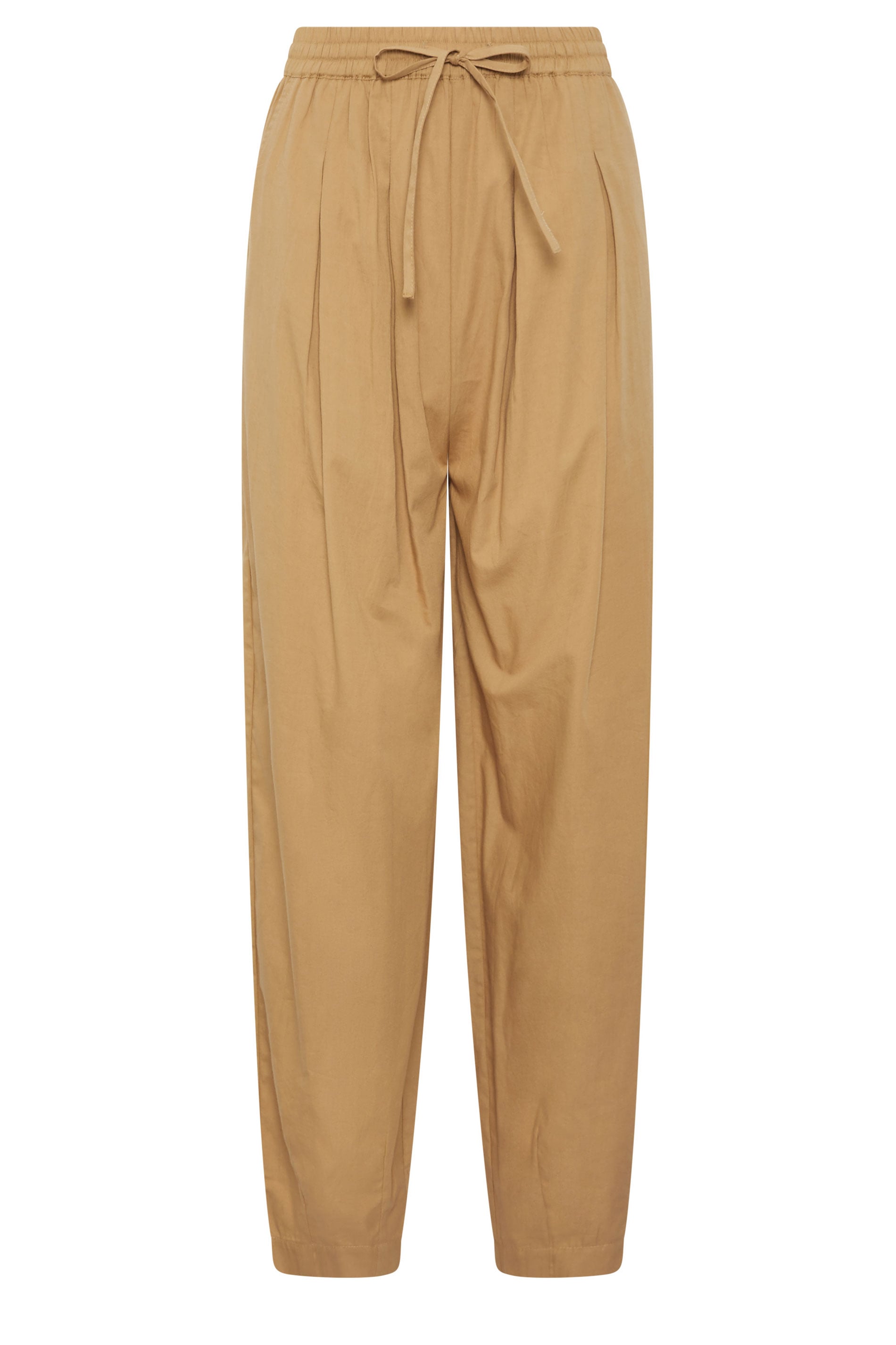LTS Tall Women's Stone Brown Cotton Barrel Leg Trousers | Long Tall Sally 5