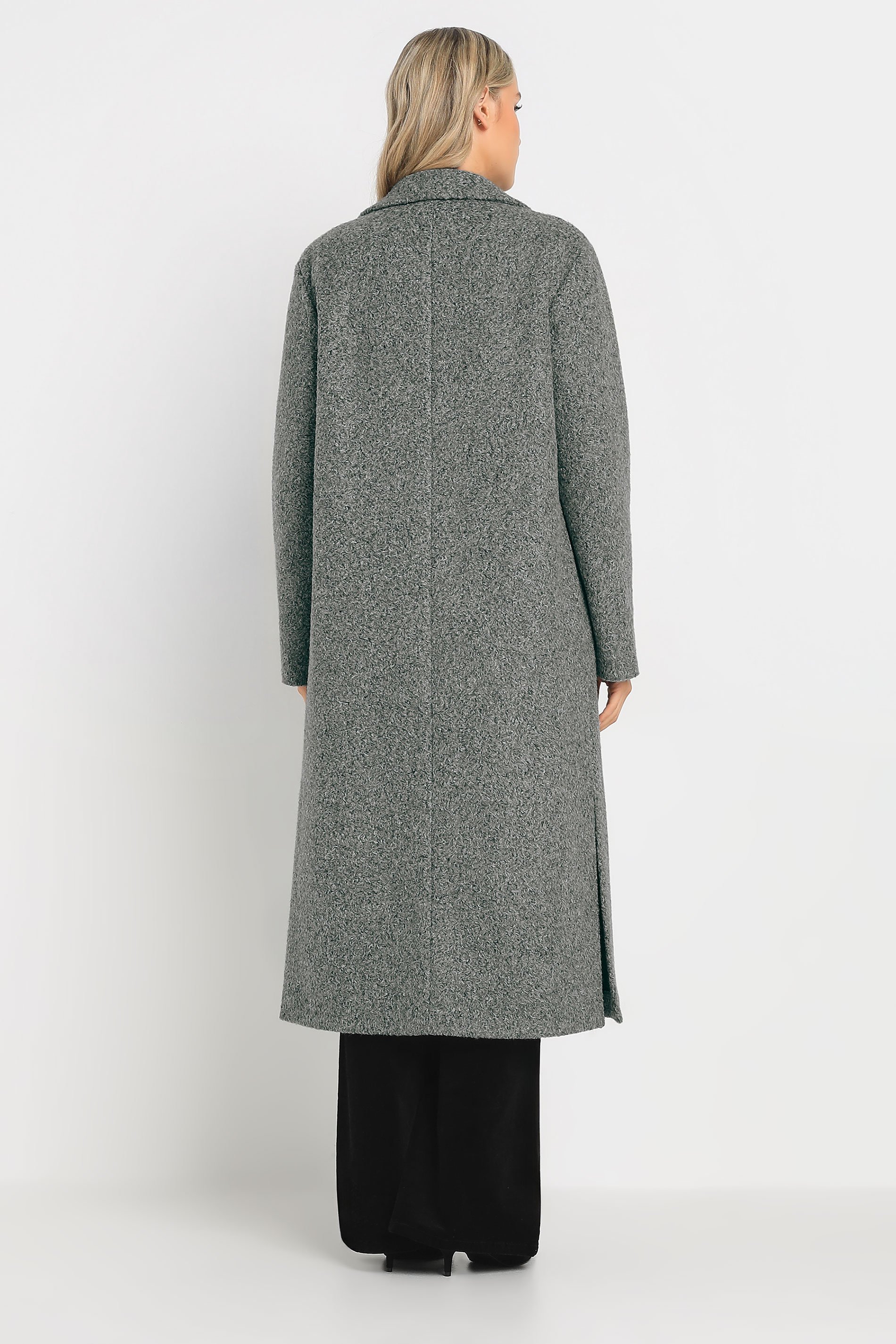 LTS Tall Charcoal Grey Longline Cardigan Coat | Long Tall Sally