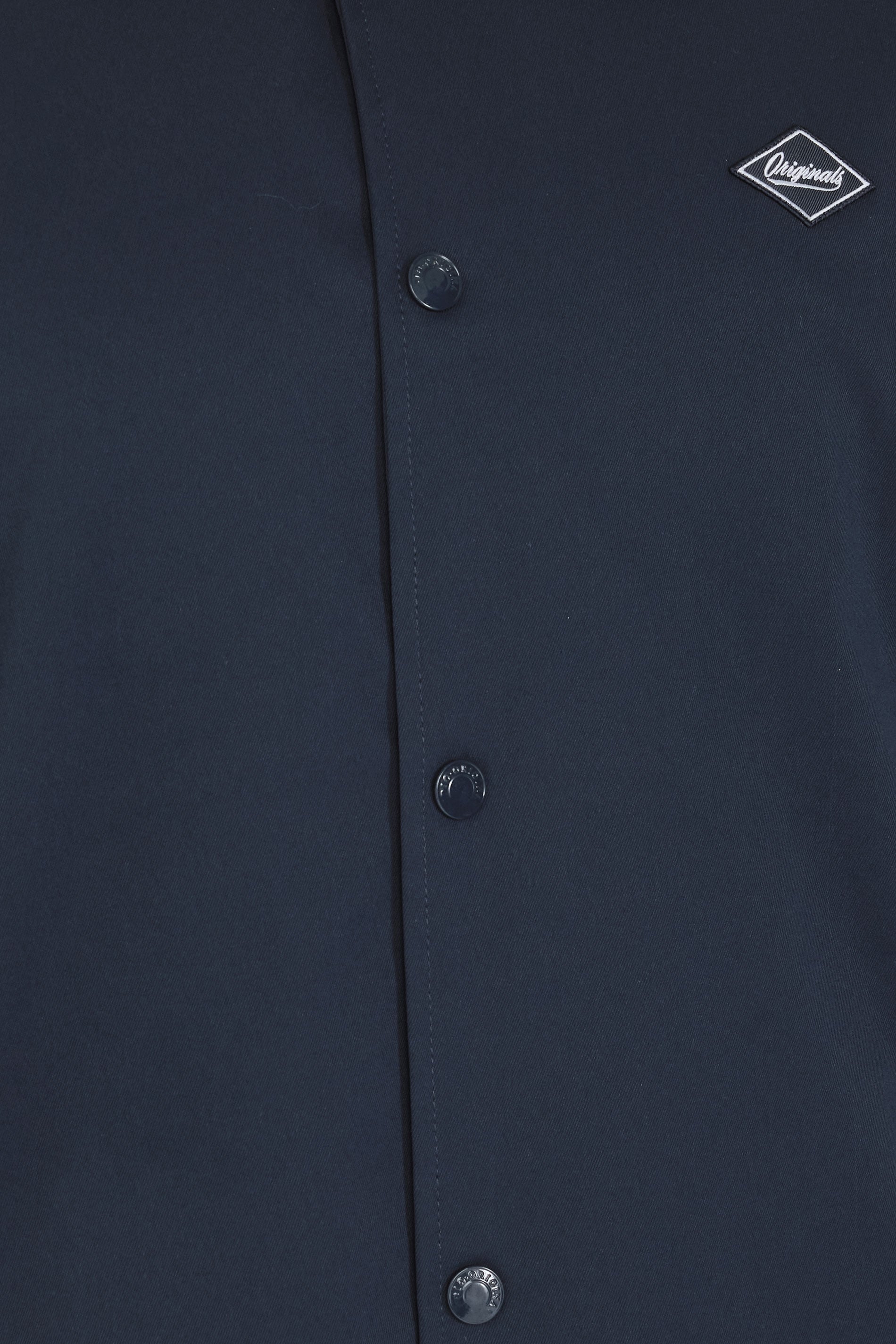 JACK & JONES Big & Tall Navy Blue Button Up Jacket | BadRhino 2