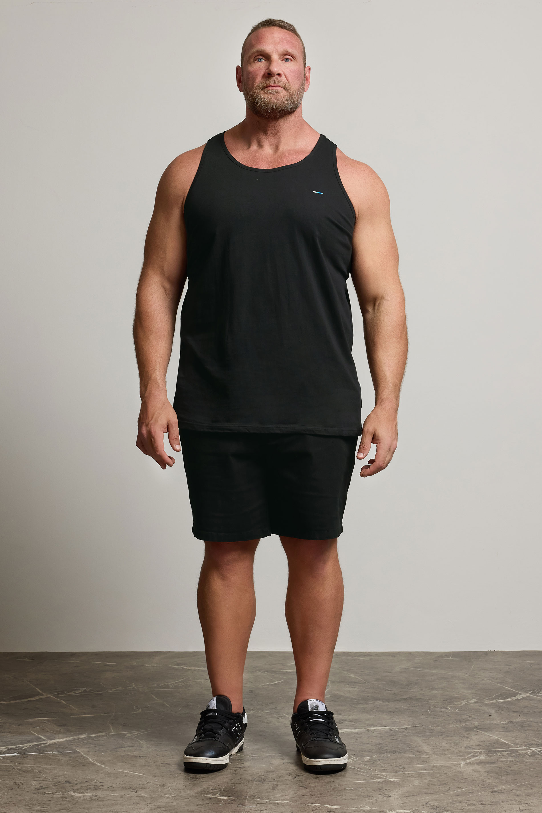 BadRhino Black Plain Vest Top | BadRhino 2