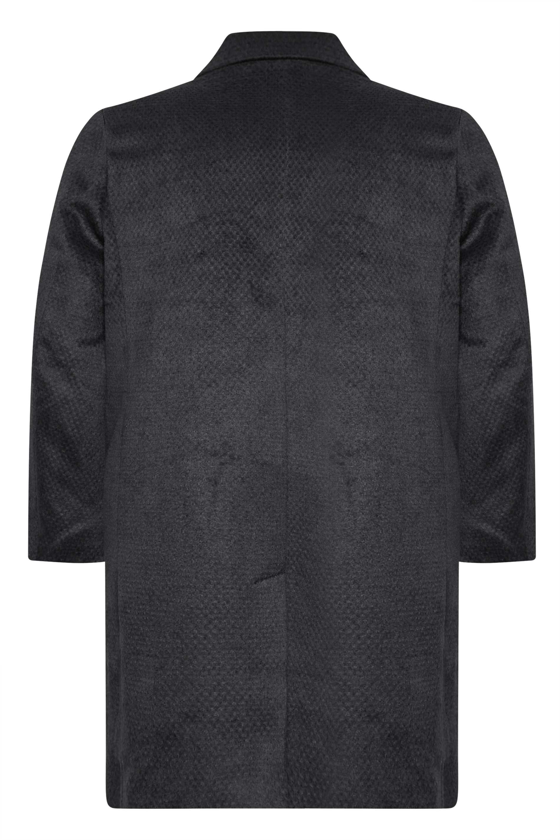 BadRhino Big & Tall Black Single Breasted Coat | BadRhino 4