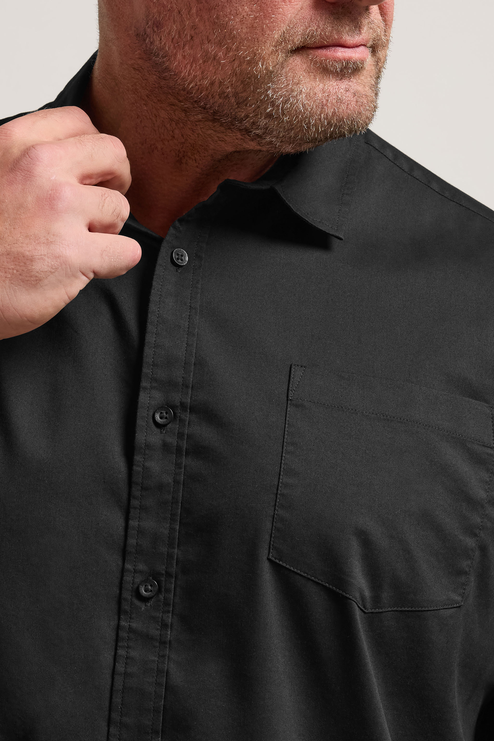 BadRhino Big & Tall Black Short Sleeve Shirt 4
