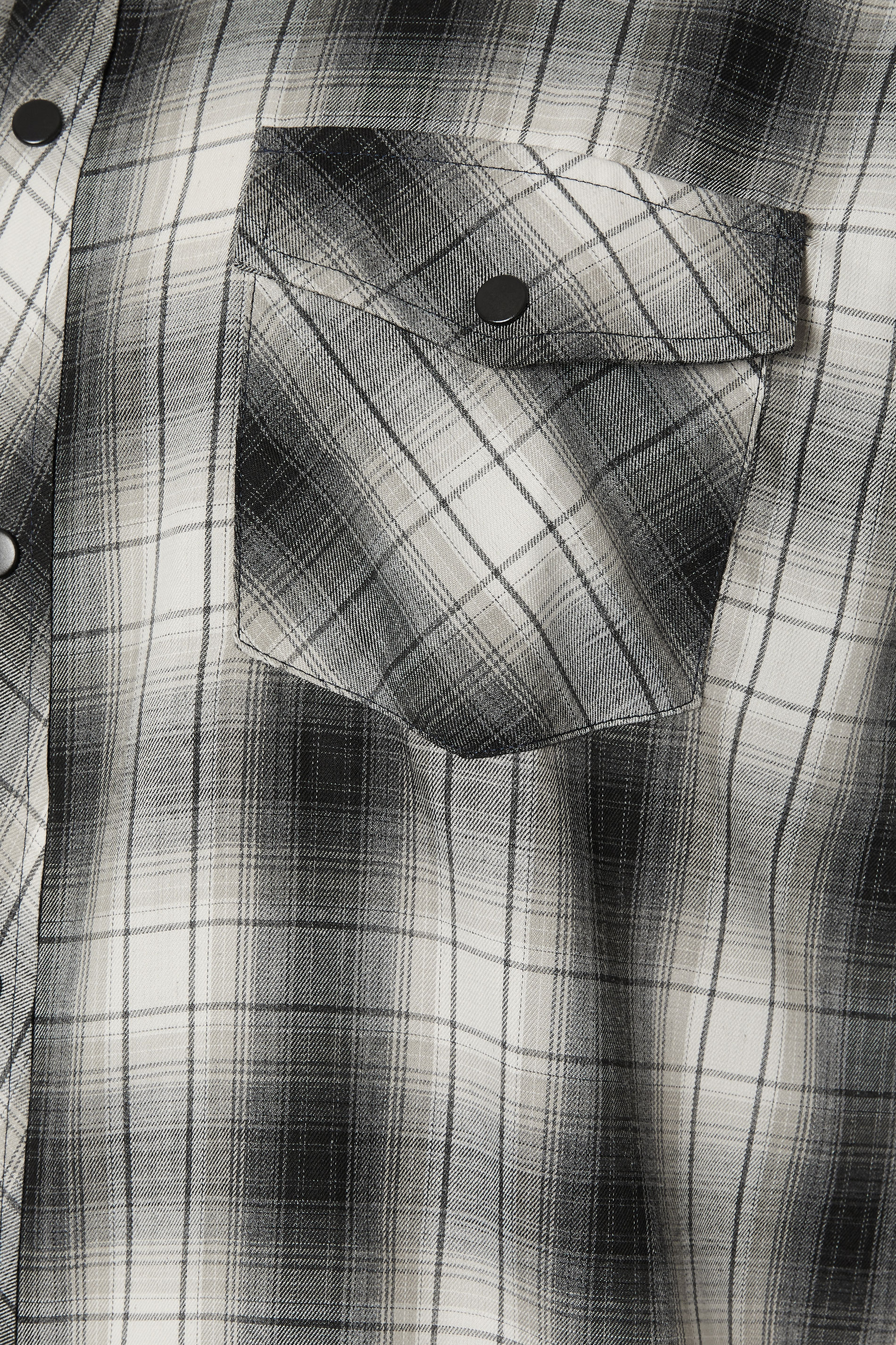 KAM Big & Tall Charcoal Grey Long Sleeve Check Shirt | BadRhino 5