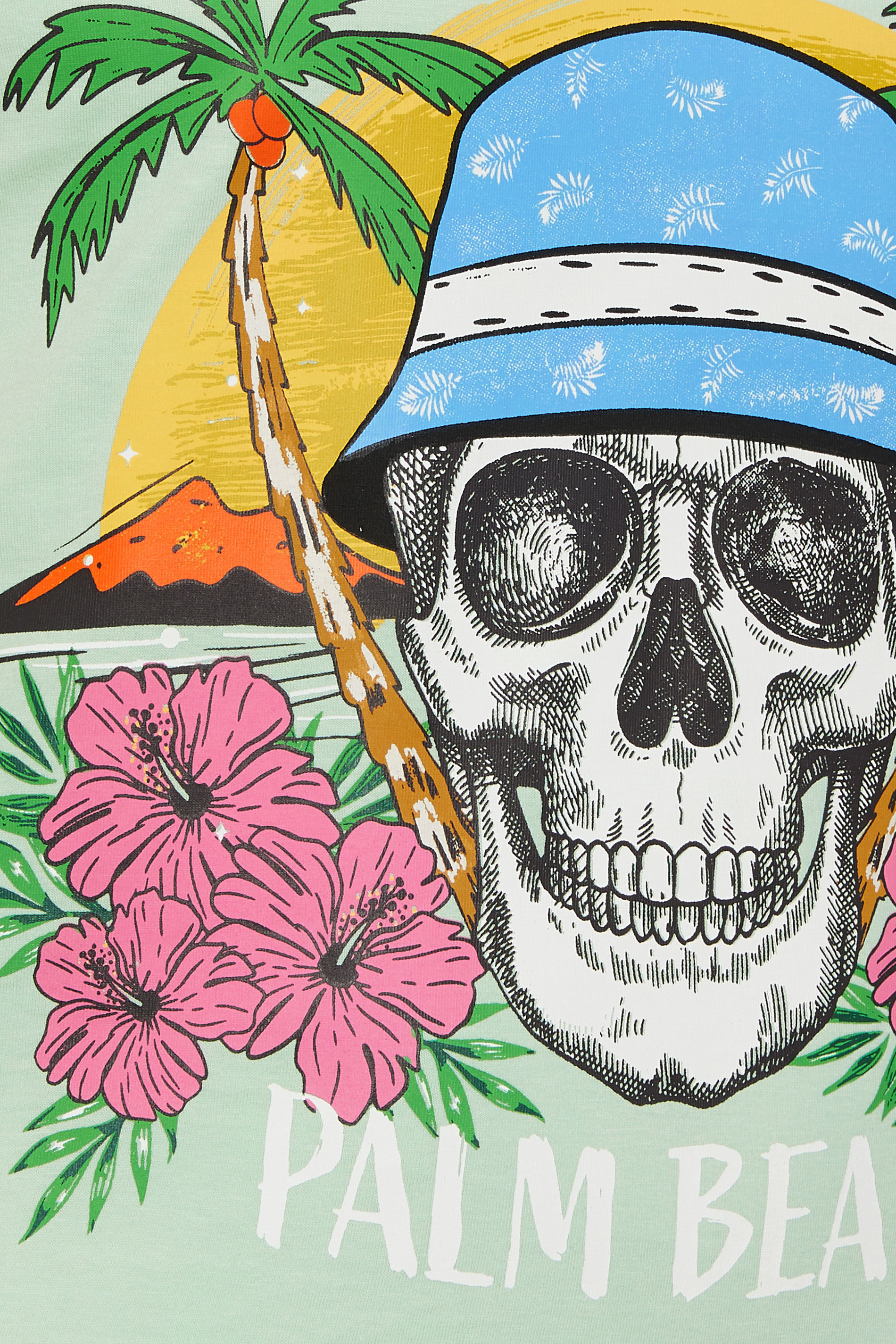 BadRhino Big & Tall Light Green 'Palm Beach' Skull Vest | BadRhino 6