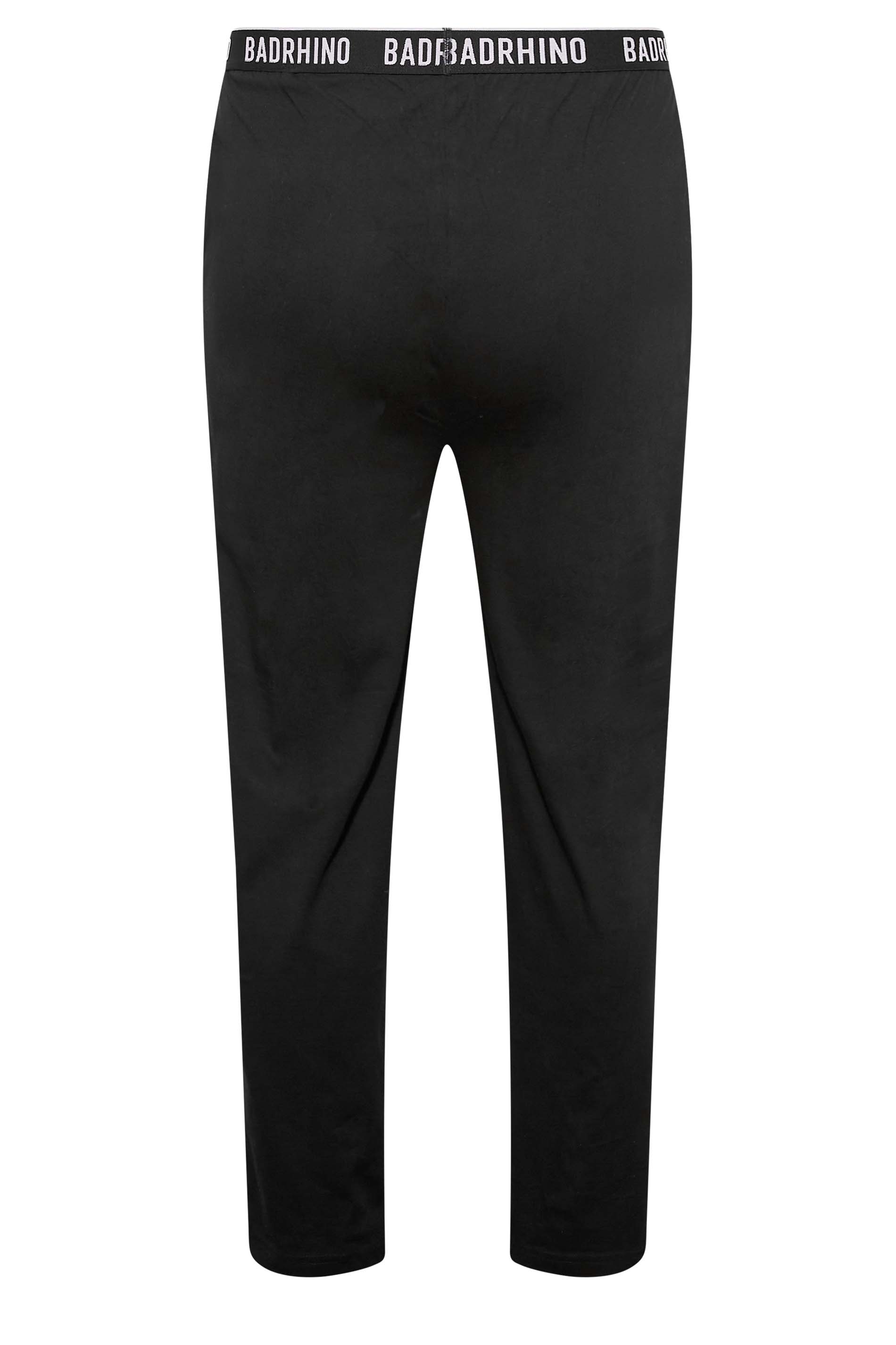 BadRhino Big & Tall Black Lounge Trousers | BadRhino 7