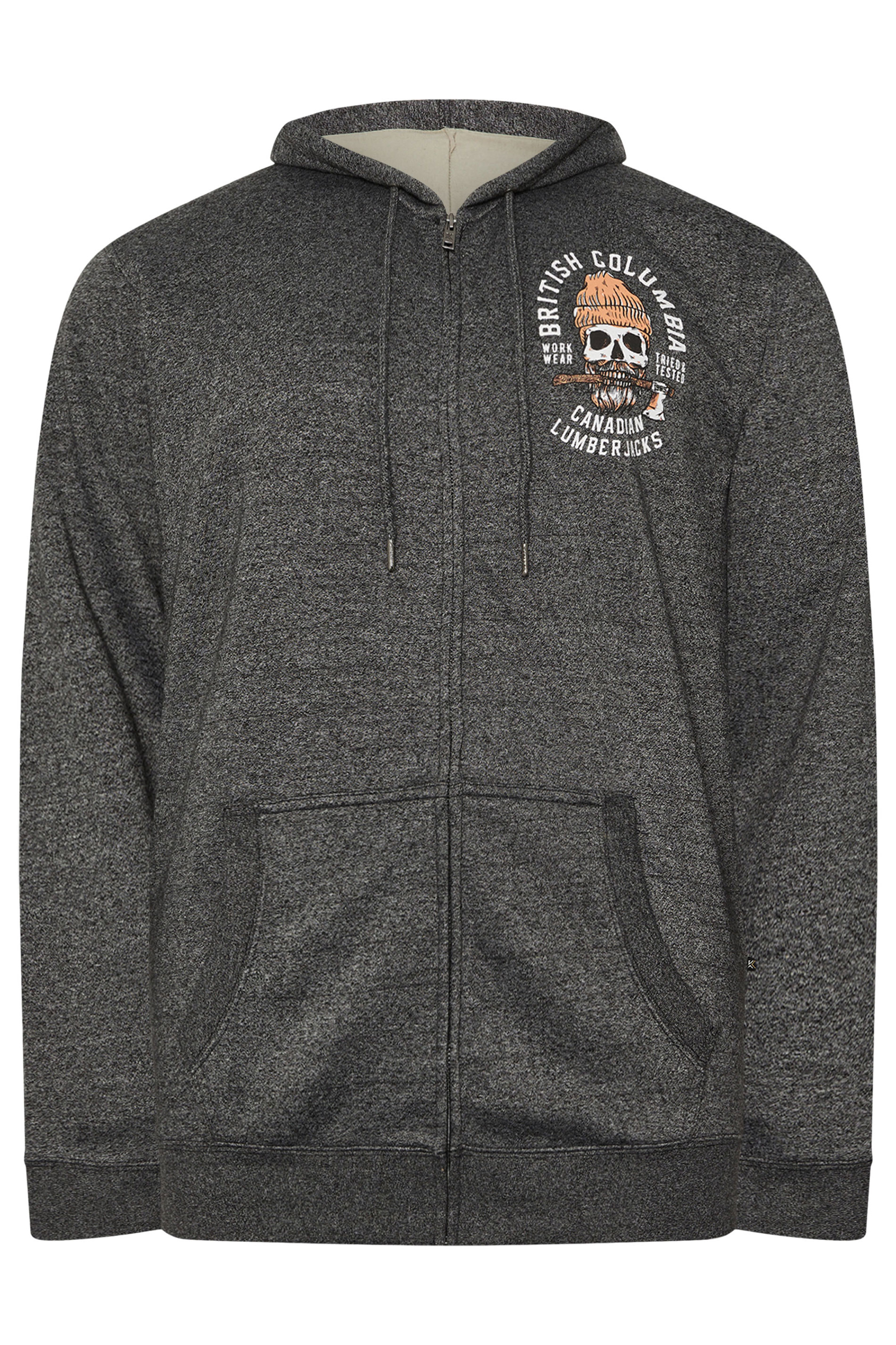 KAM Big & Tall Black 'British Columbia' Slogan Hood | BadRhino 1