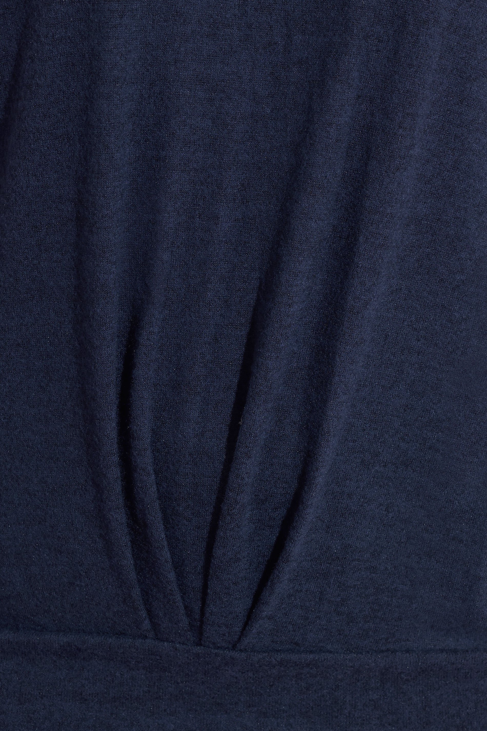 LTS Tall Navy Blue Soft Touch Pleated Top | Long Tall Sally 4