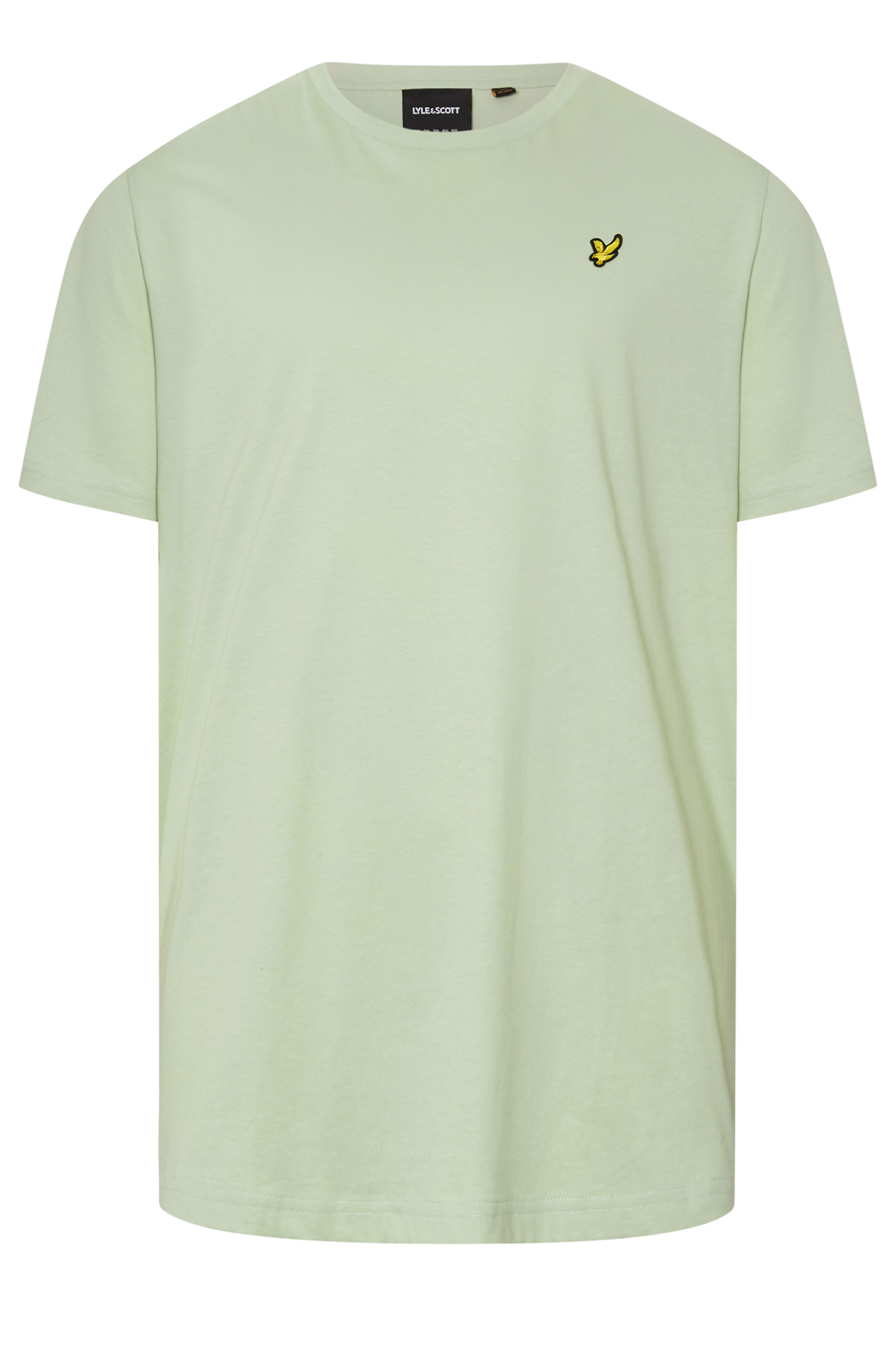 LYLE & SCOTT Big & Tall Green Plain T-Shirt | BadRhino 3