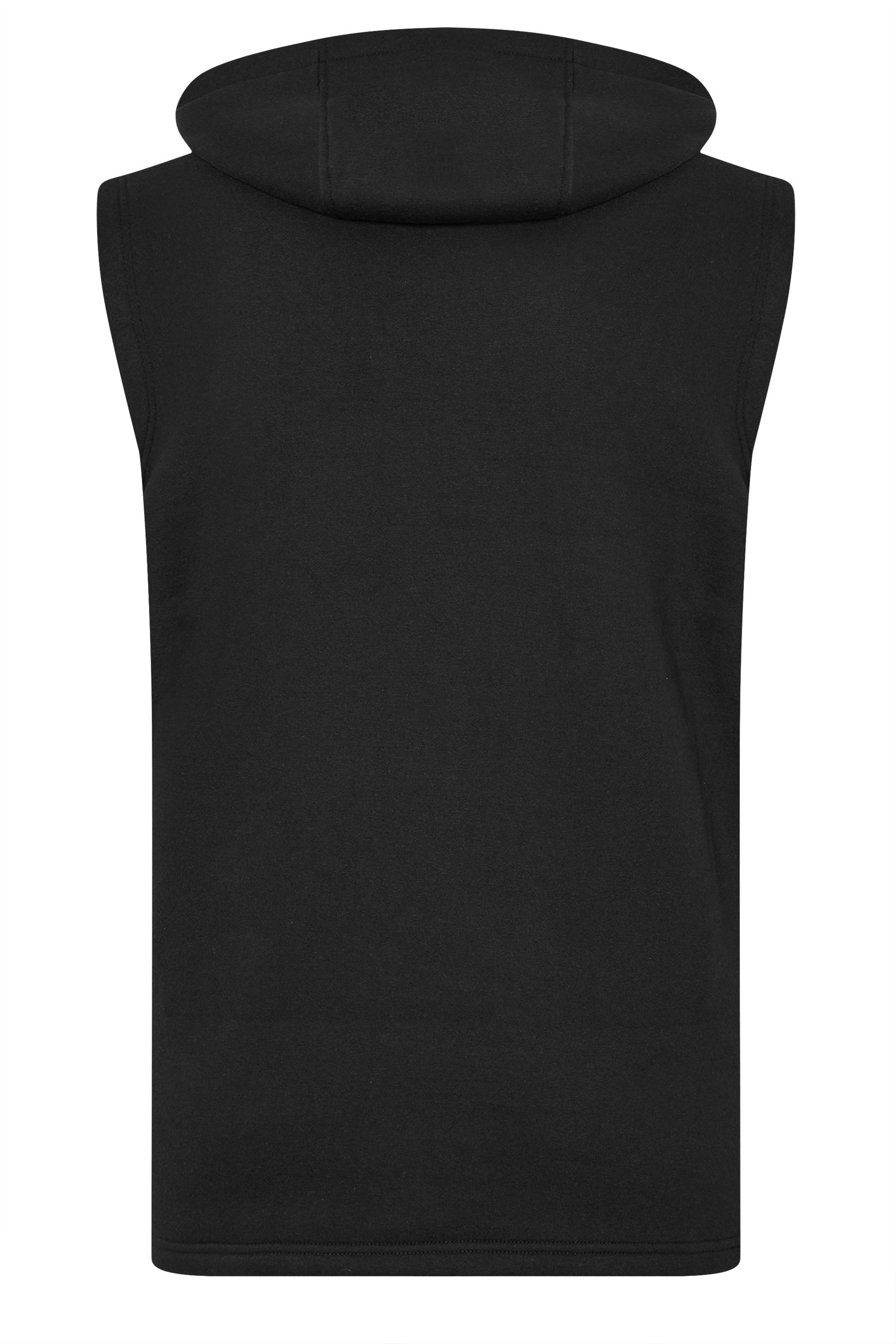 BadRhino Big & Tall Black Sleeveless Hoodie | BadRhino 6