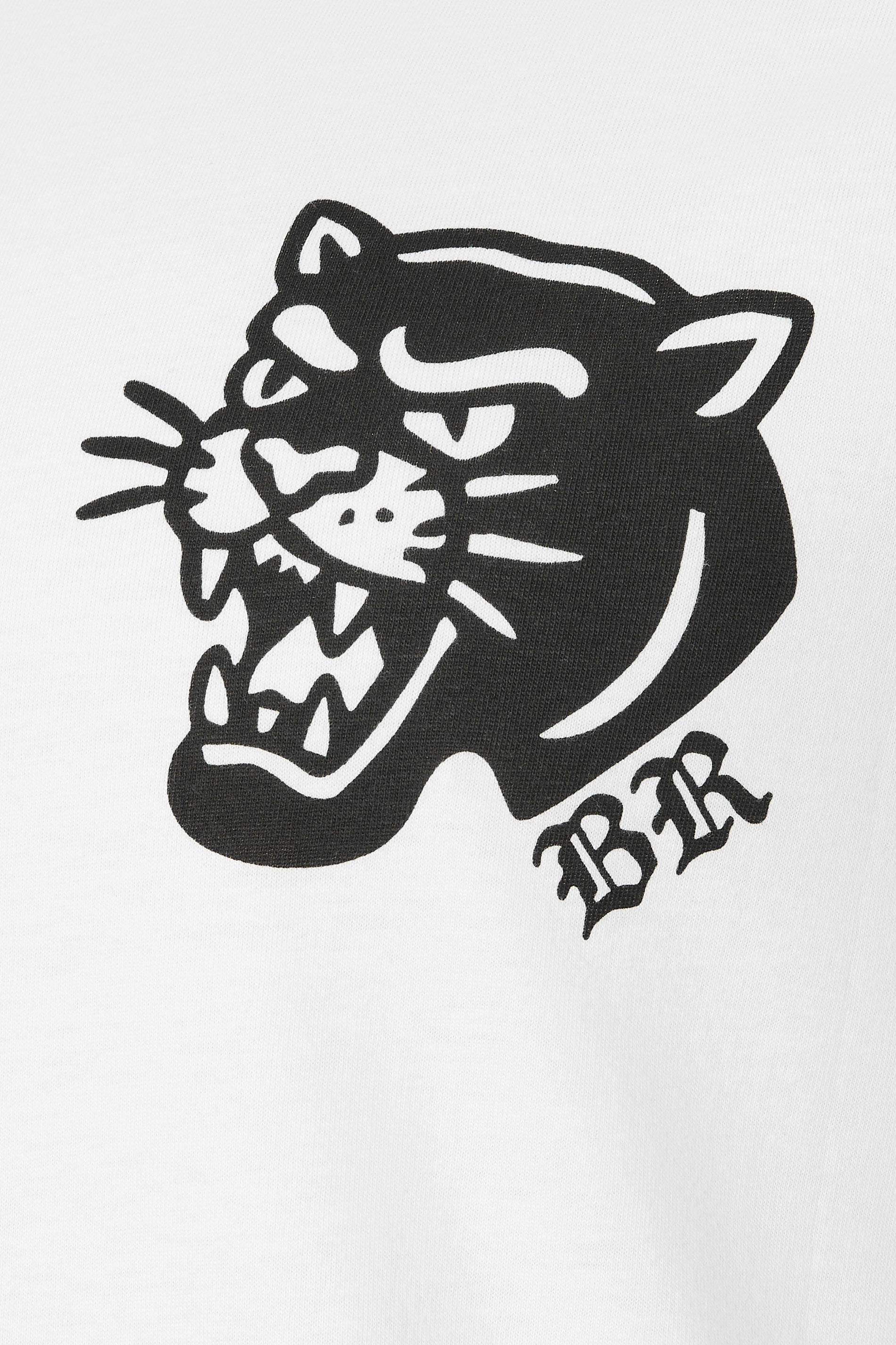 BadRhino Big & Tall White Panther Long Sleeve Graphic T-Shirt | BadRhino 3